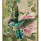 Emerald Flight - Hummingbird Among Hibiscus - Gallery Wrapped Canvas