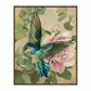 Emerald Flight - Hummingbird Among Hibiscus - Gallery Wrapped Canvas