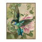 Emerald Flight - Hummingbird Among Hibiscus - Gallery Wrapped Canvas