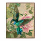 Emerald Flight - Hummingbird Among Hibiscus - Gallery Wrapped Canvas