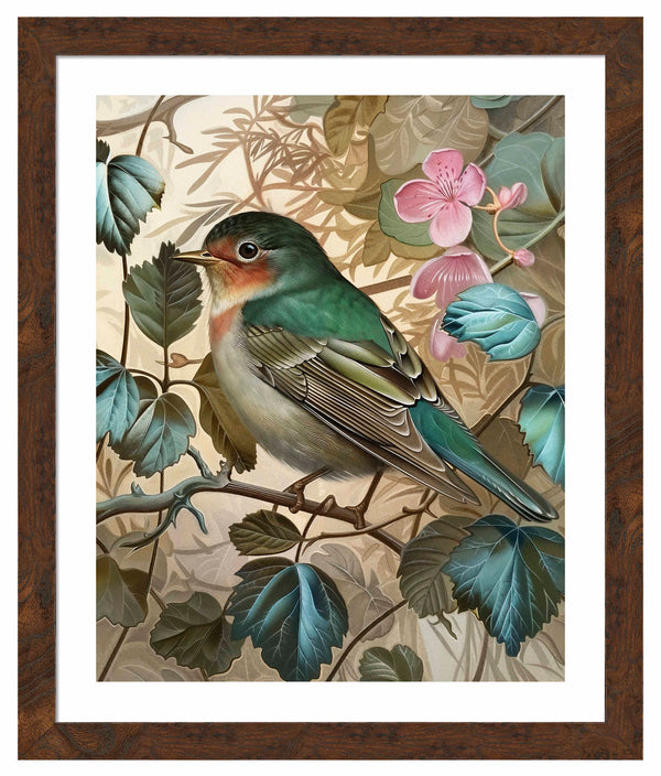 Sweet Melody - Songbird Among Blossoms - Art Prints