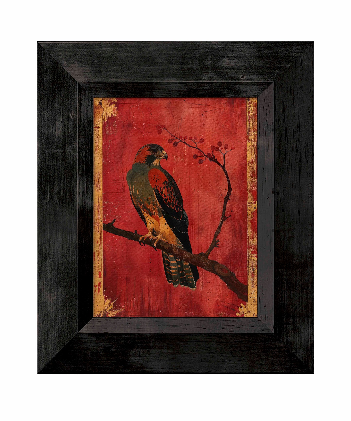 Crimson Majesty - Falcon of the Silk Road - Limited Edition Canvas