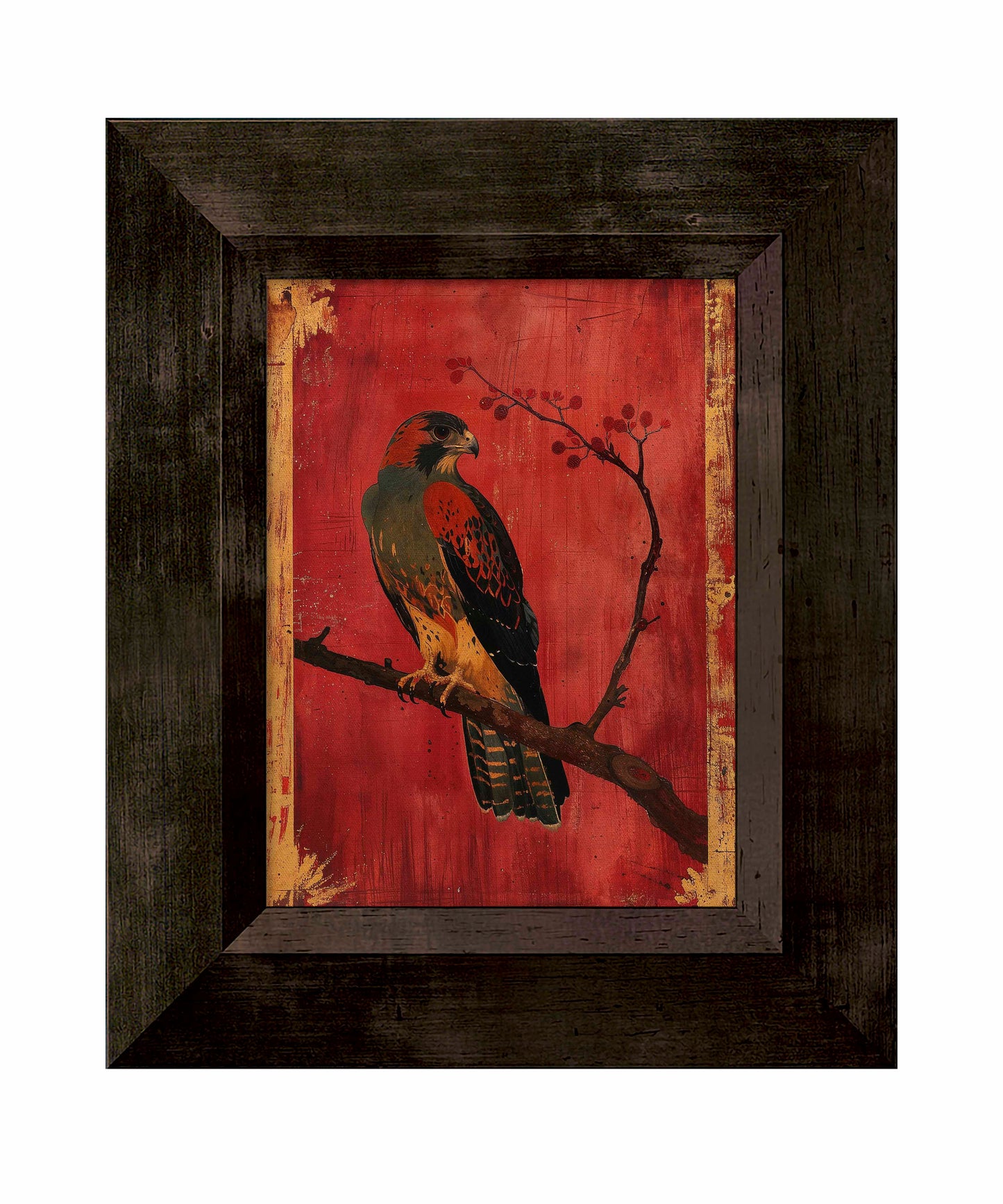 Crimson Majesty - Falcon of the Silk Road - Limited Edition Canvas