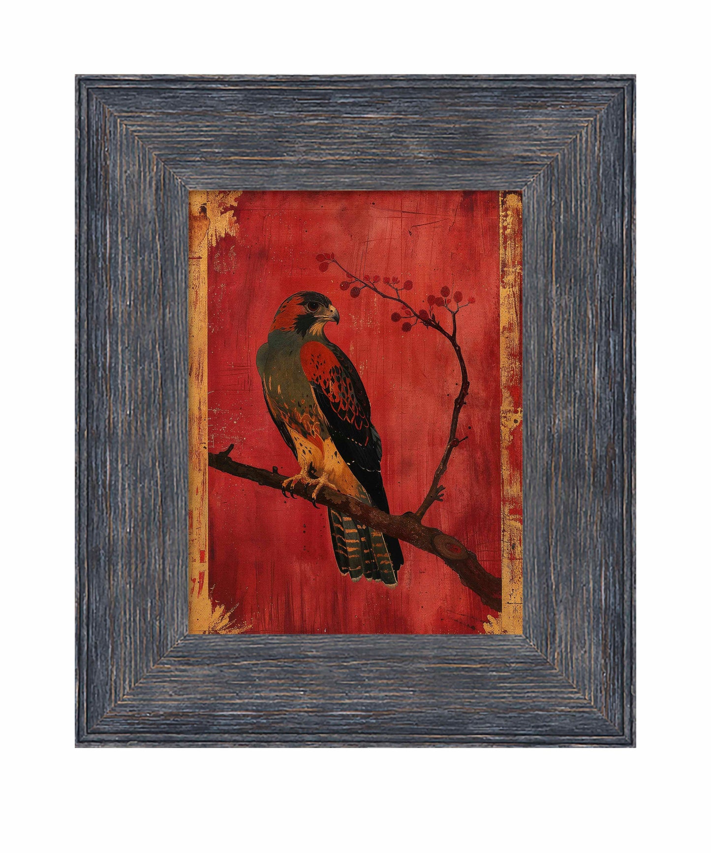 Crimson Majesty - Falcon of the Silk Road - Limited Edition Canvas