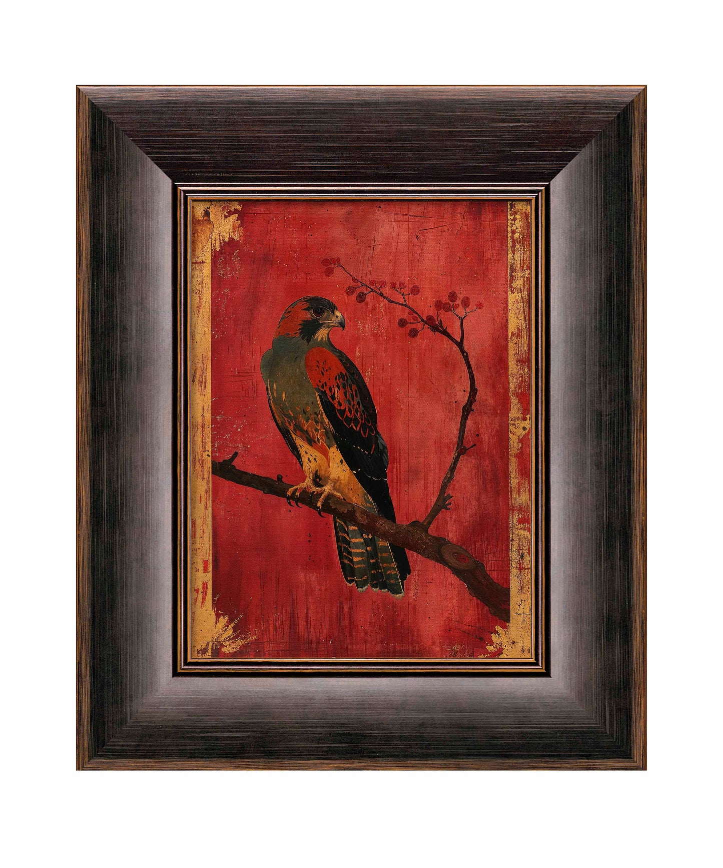 Crimson Majesty - Falcon of the Silk Road - Limited Edition Canvas