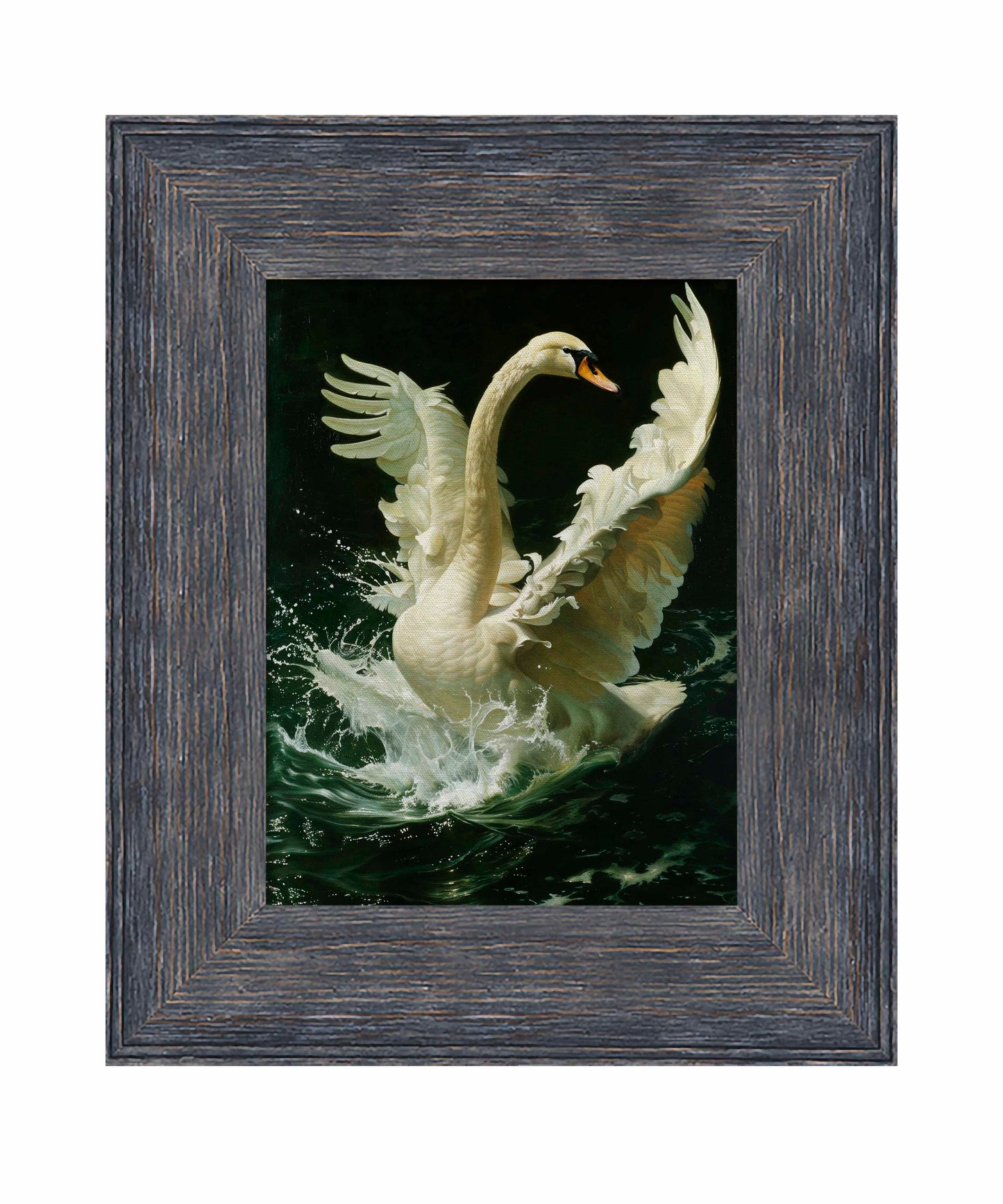 Ethereal Majesty - Swan in Flight - Limited Edition Canvas