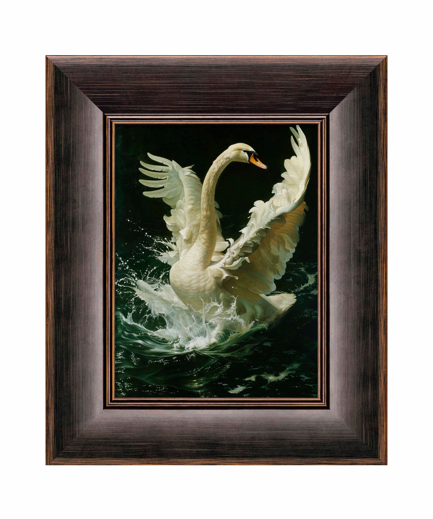 Ethereal Majesty - Swan in Flight - Limited Edition Canvas