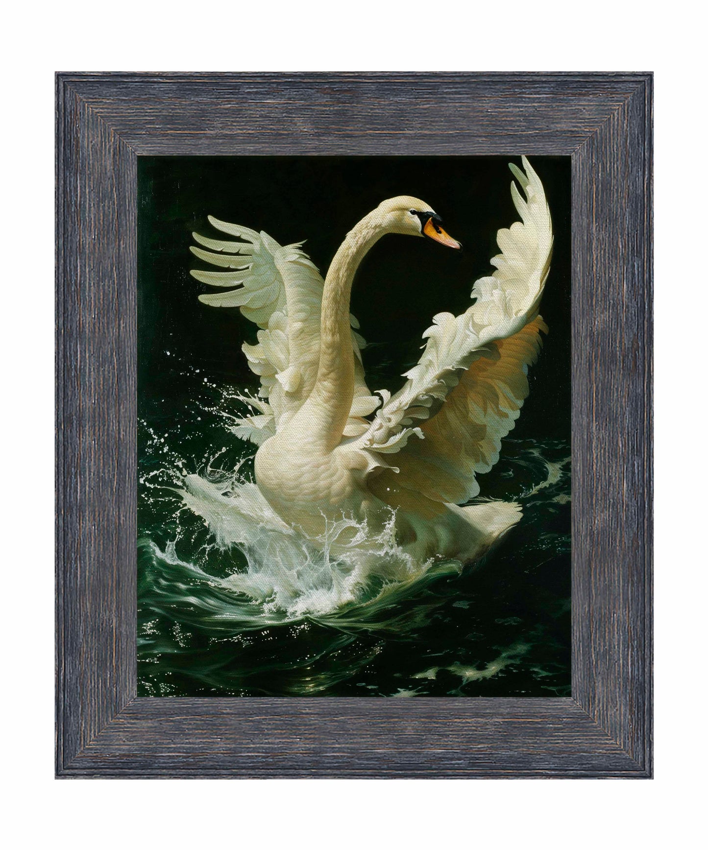 Ethereal Majesty - Swan in Flight - Limited Edition Canvas