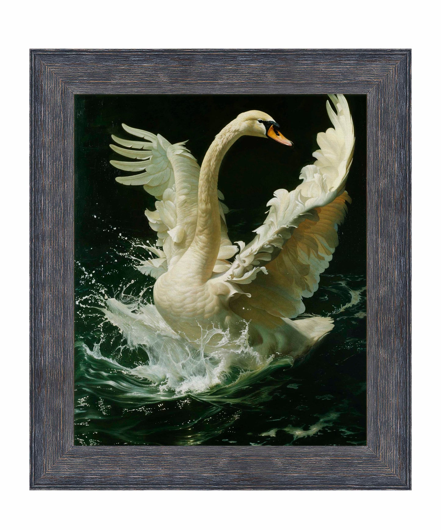 Ethereal Majesty - Swan in Flight - Limited Edition Canvas