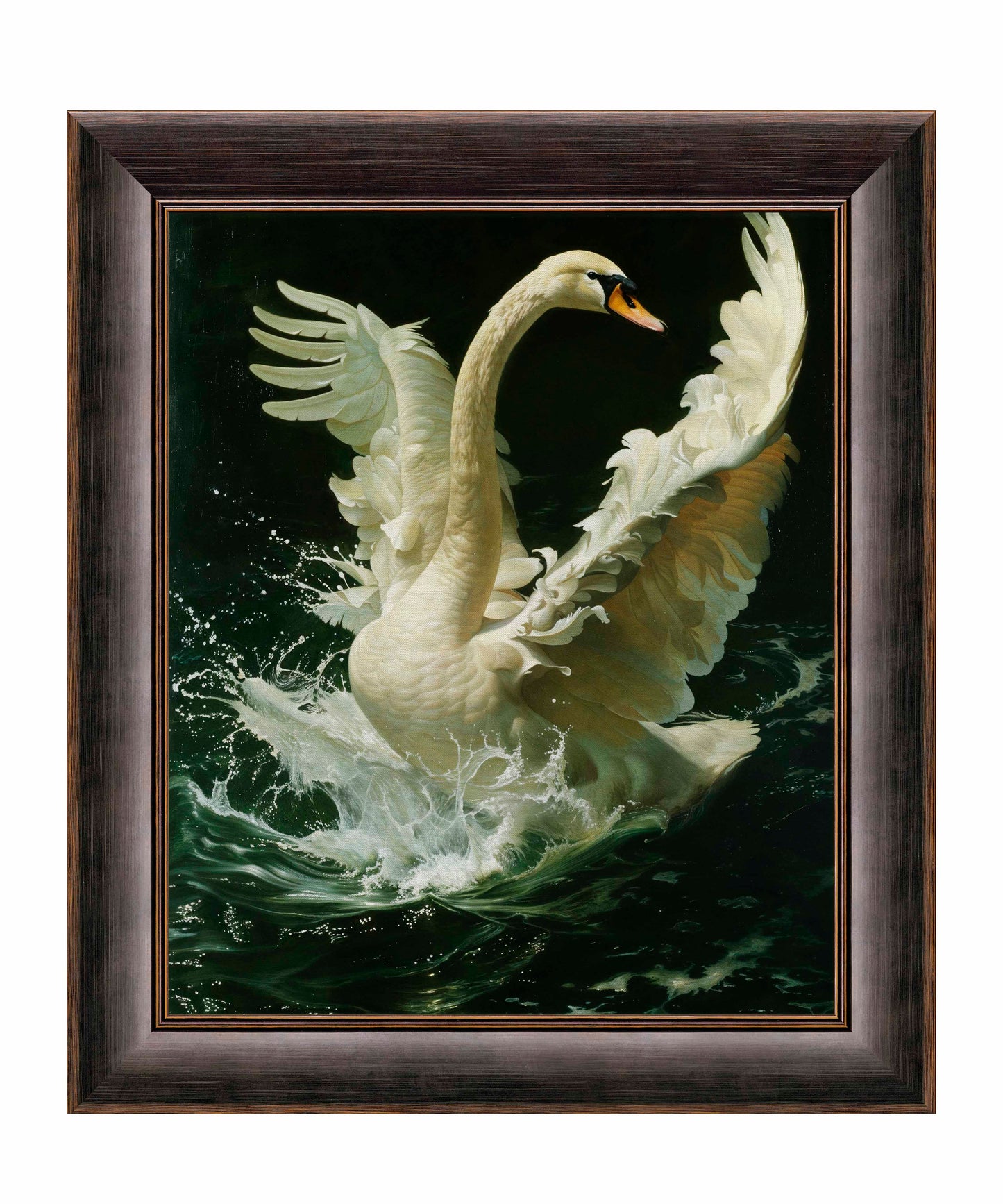 Ethereal Majesty - Swan in Flight - Limited Edition Canvas