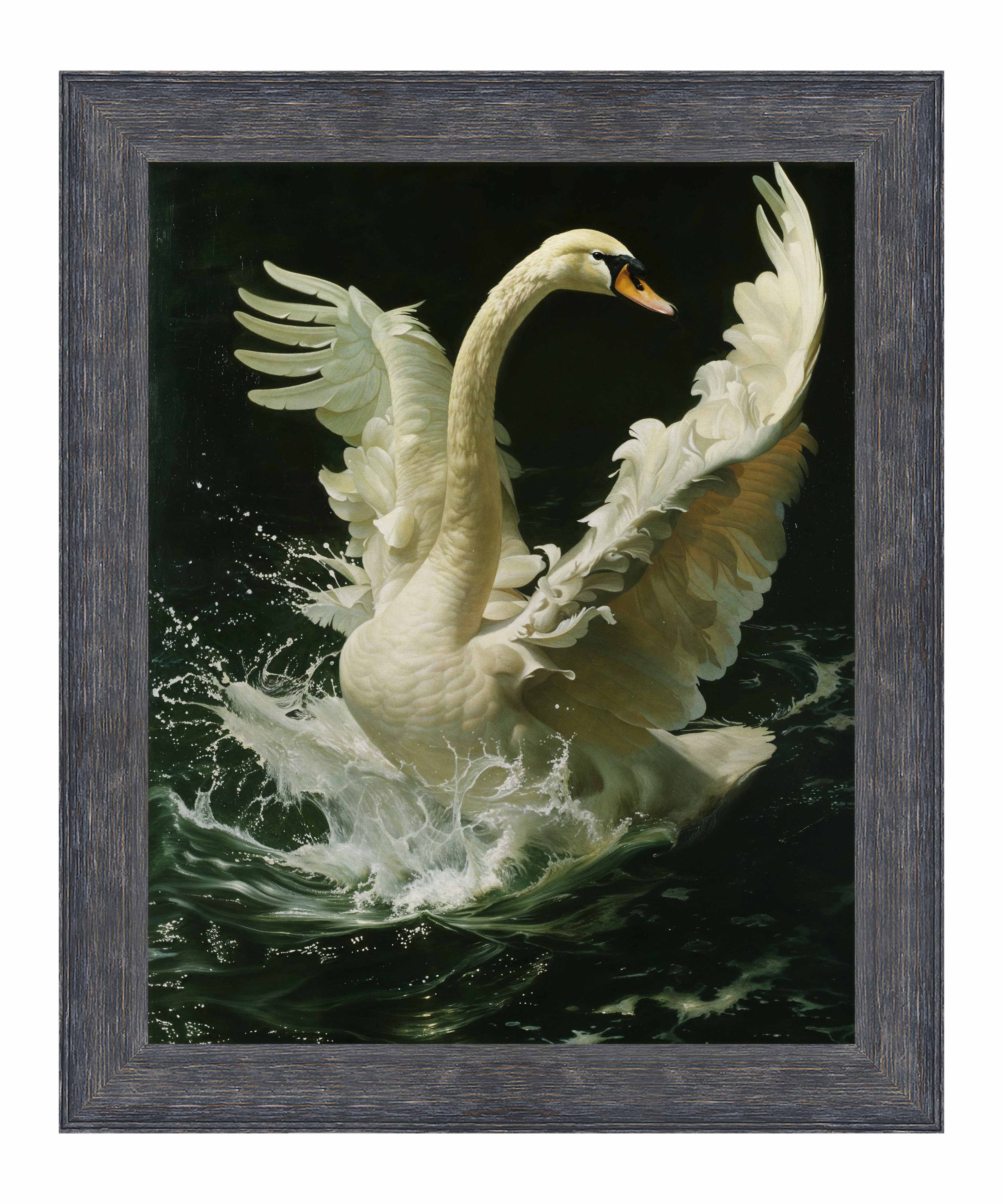 Ethereal Majesty - Swan in Flight - Limited Edition Canvas Limited