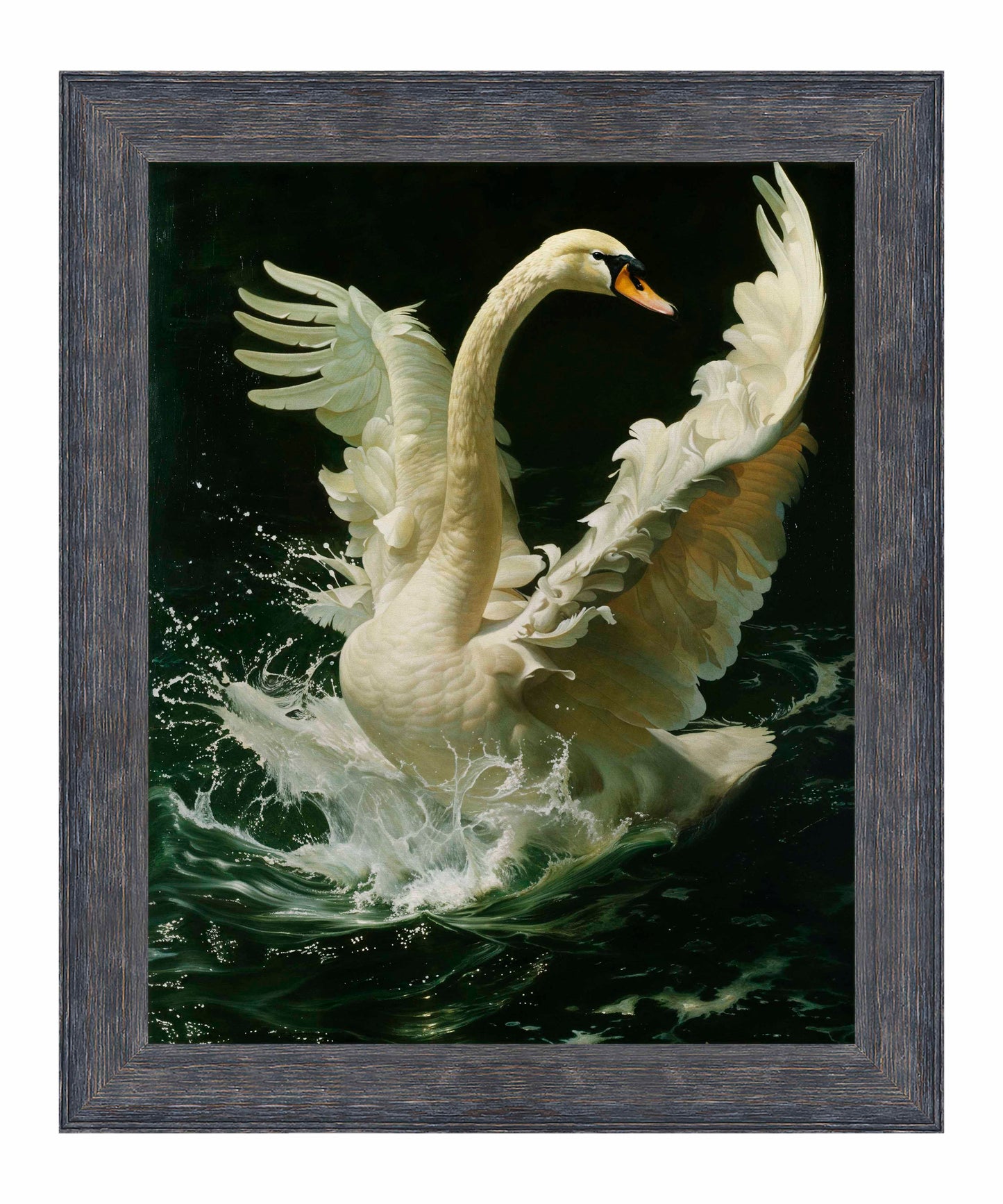Ethereal Majesty - Swan in Flight - Limited Edition Canvas