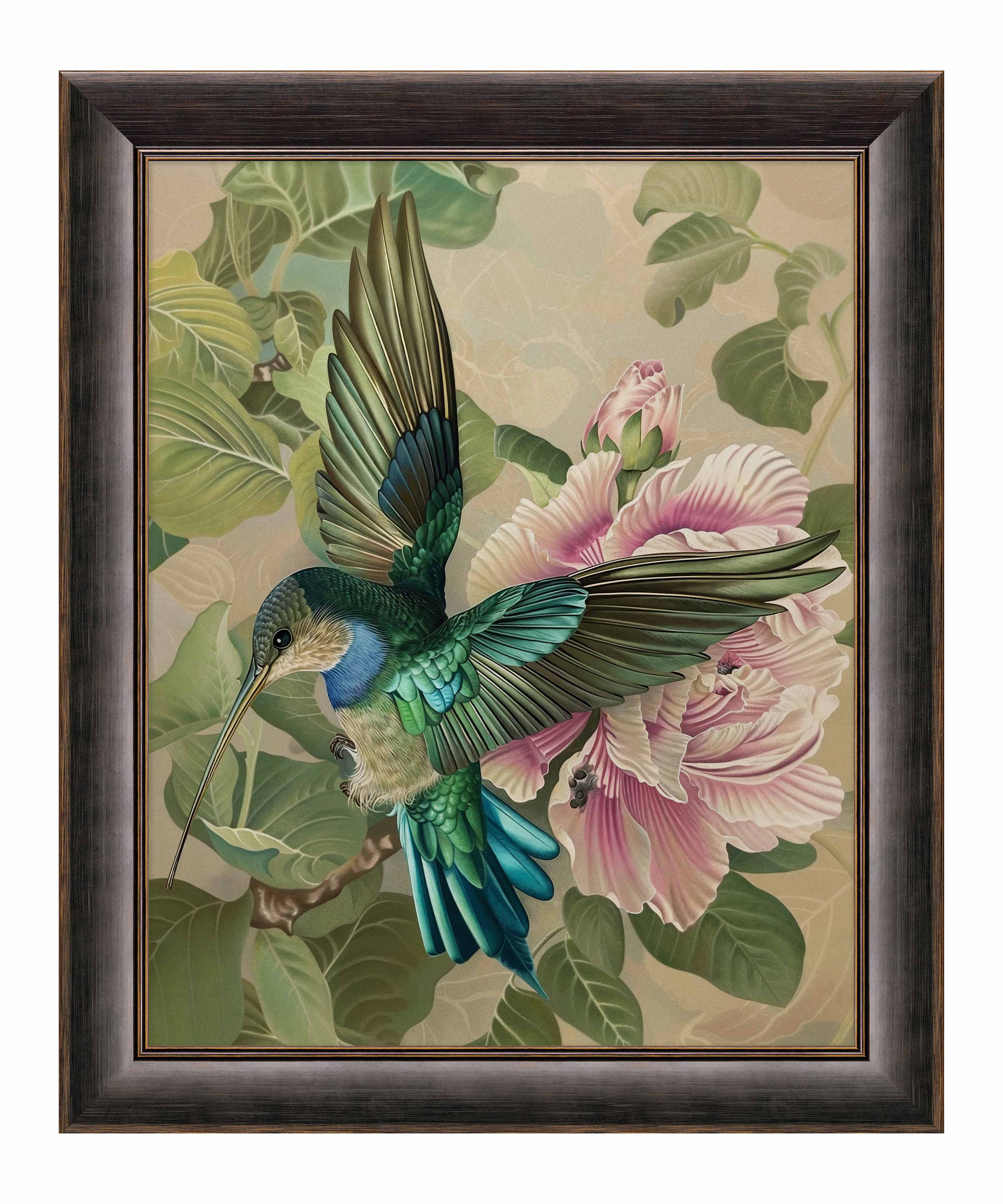 Emerald Flight - Hummingbird Among Hibiscus - Limited Edition