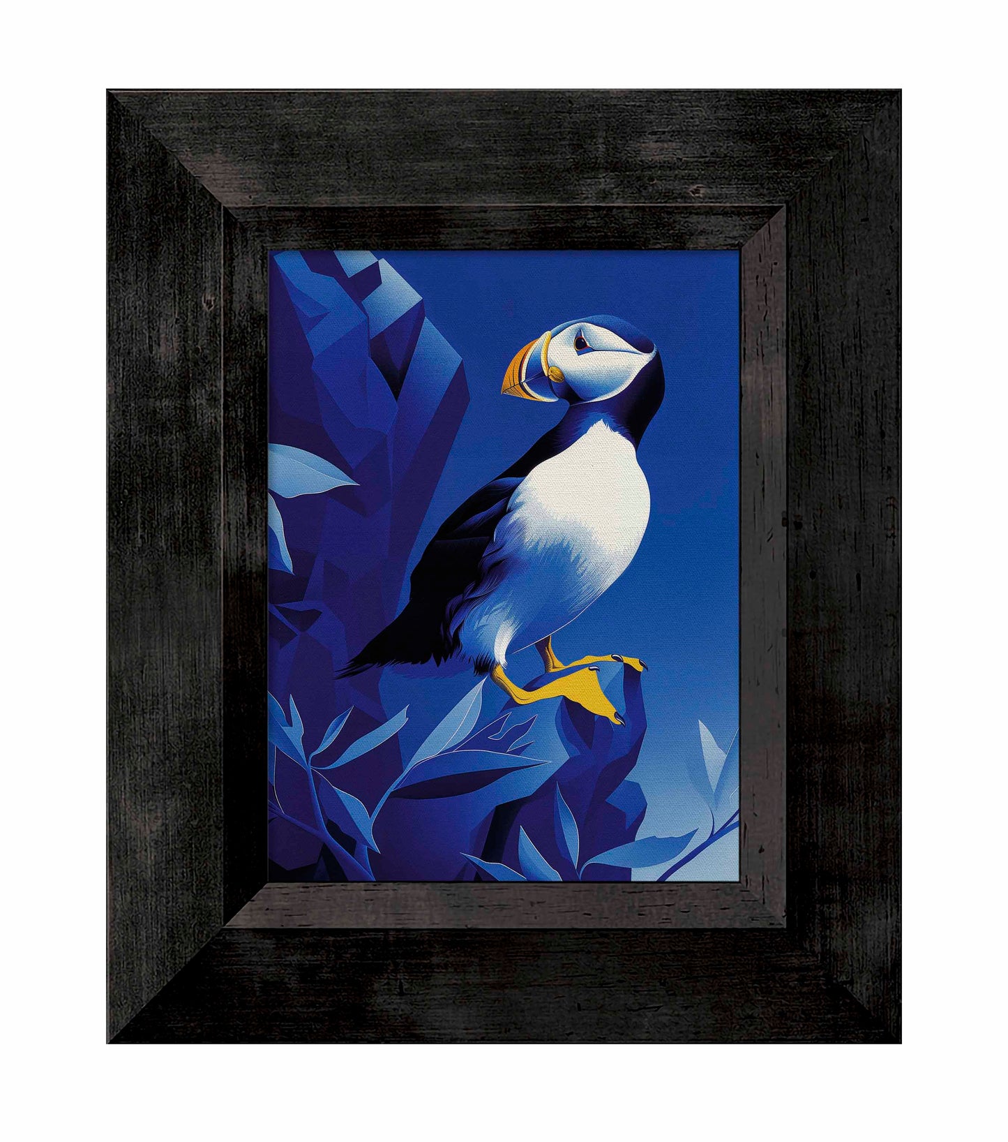 Arctic Sentinel - Puffin on Rocky Cliff - Limited Edition Canvas