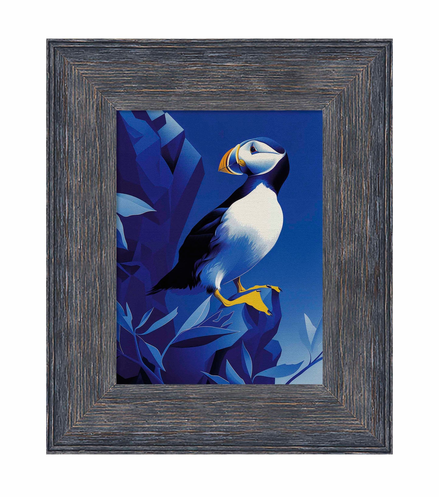 Arctic Sentinel - Puffin on Rocky Cliff - Limited Edition Canvas
