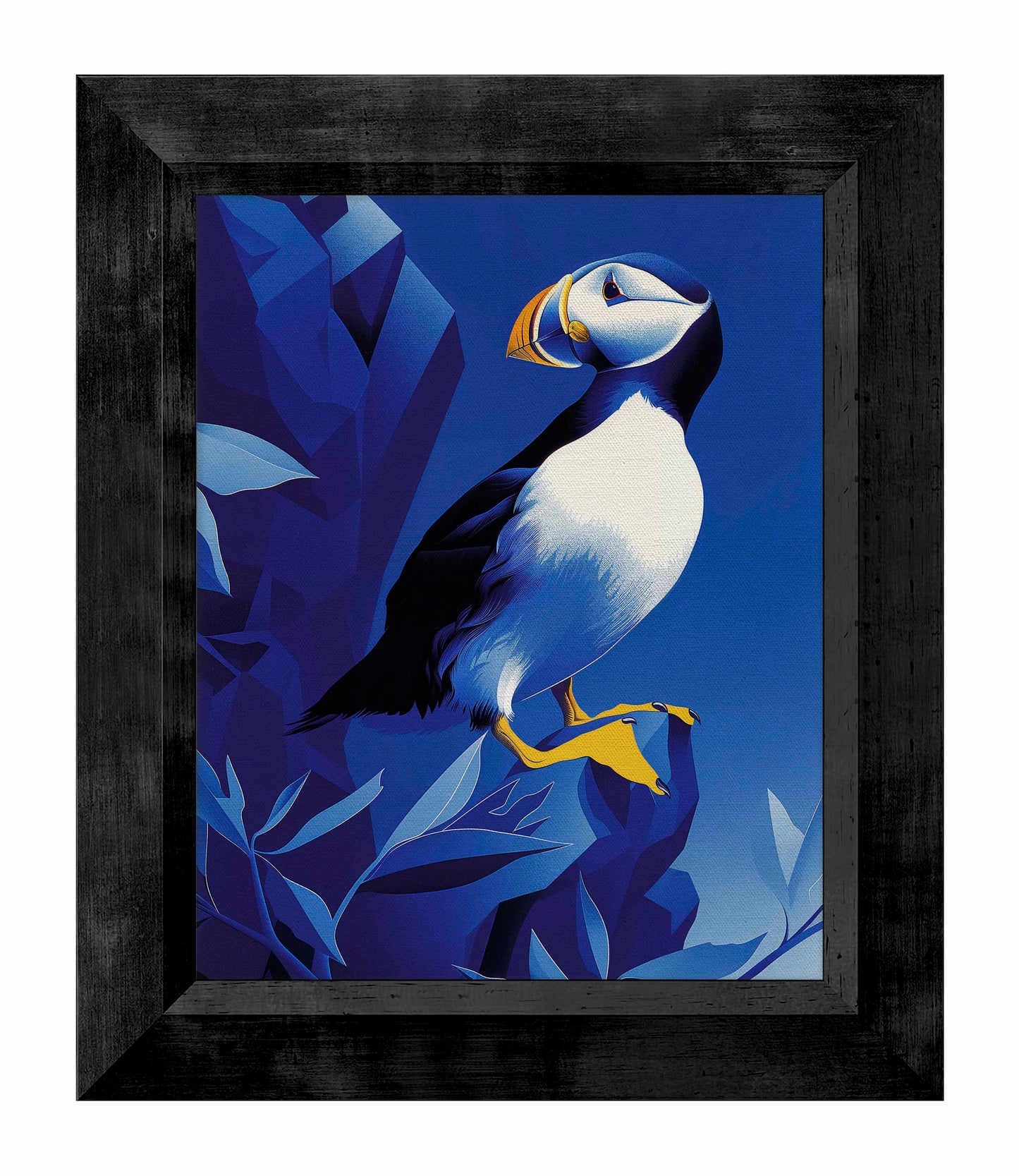 Arctic Sentinel - Puffin on Rocky Cliff - Limited Edition Canvas