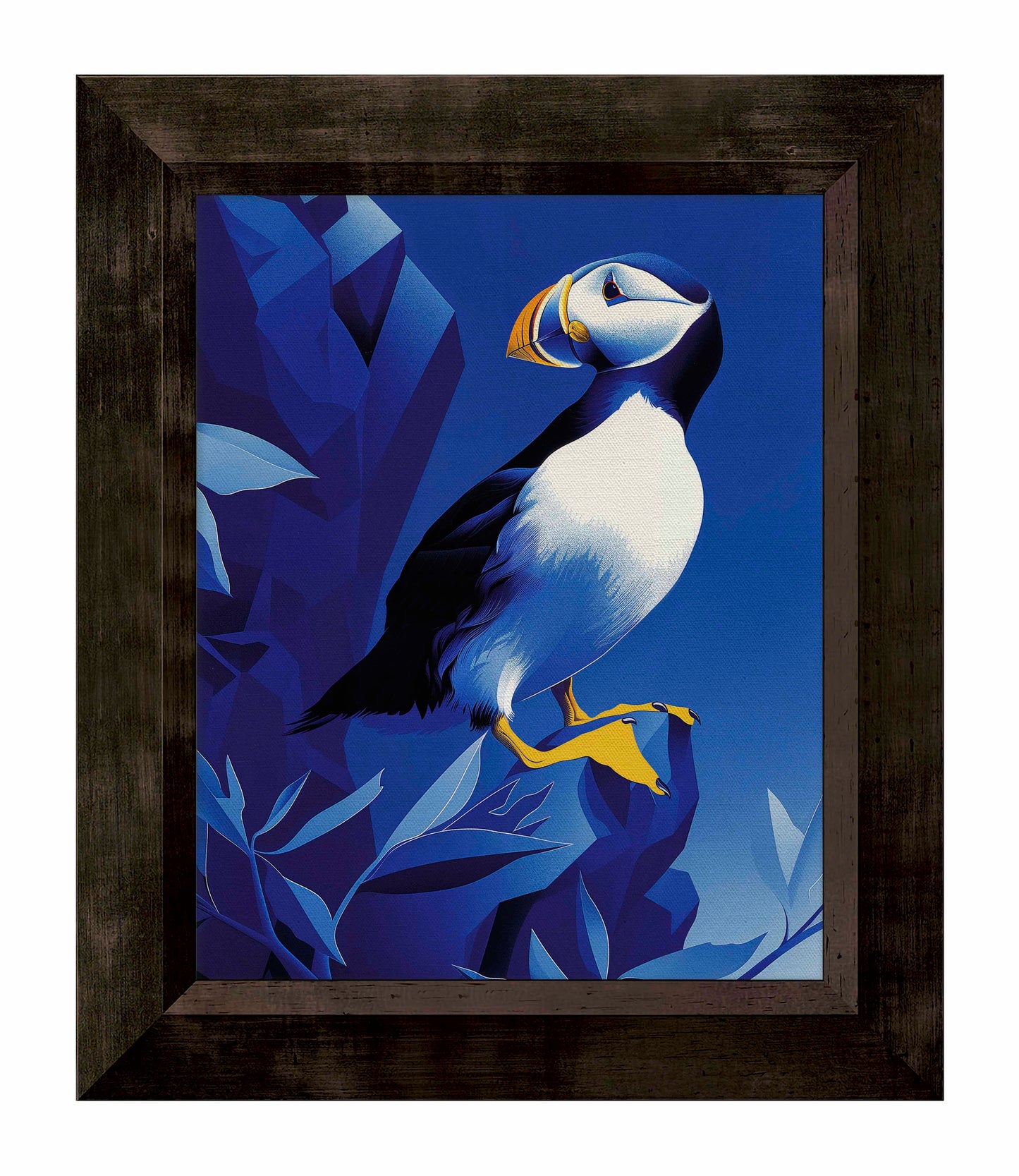 Arctic Sentinel - Puffin on Rocky Cliff - Limited Edition Canvas