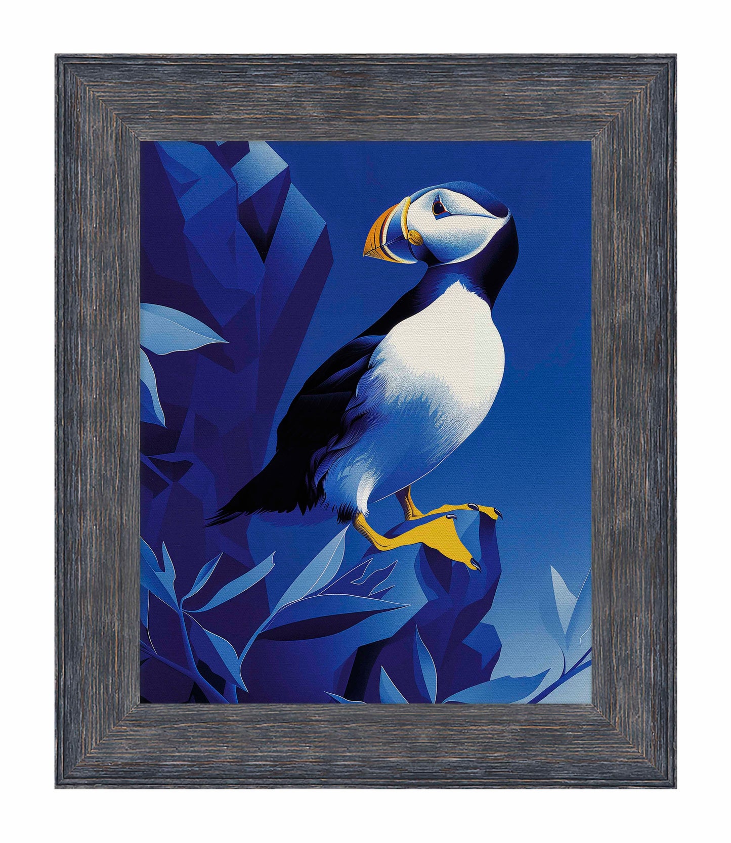 Arctic Sentinel - Puffin on Rocky Cliff - Limited Edition Canvas