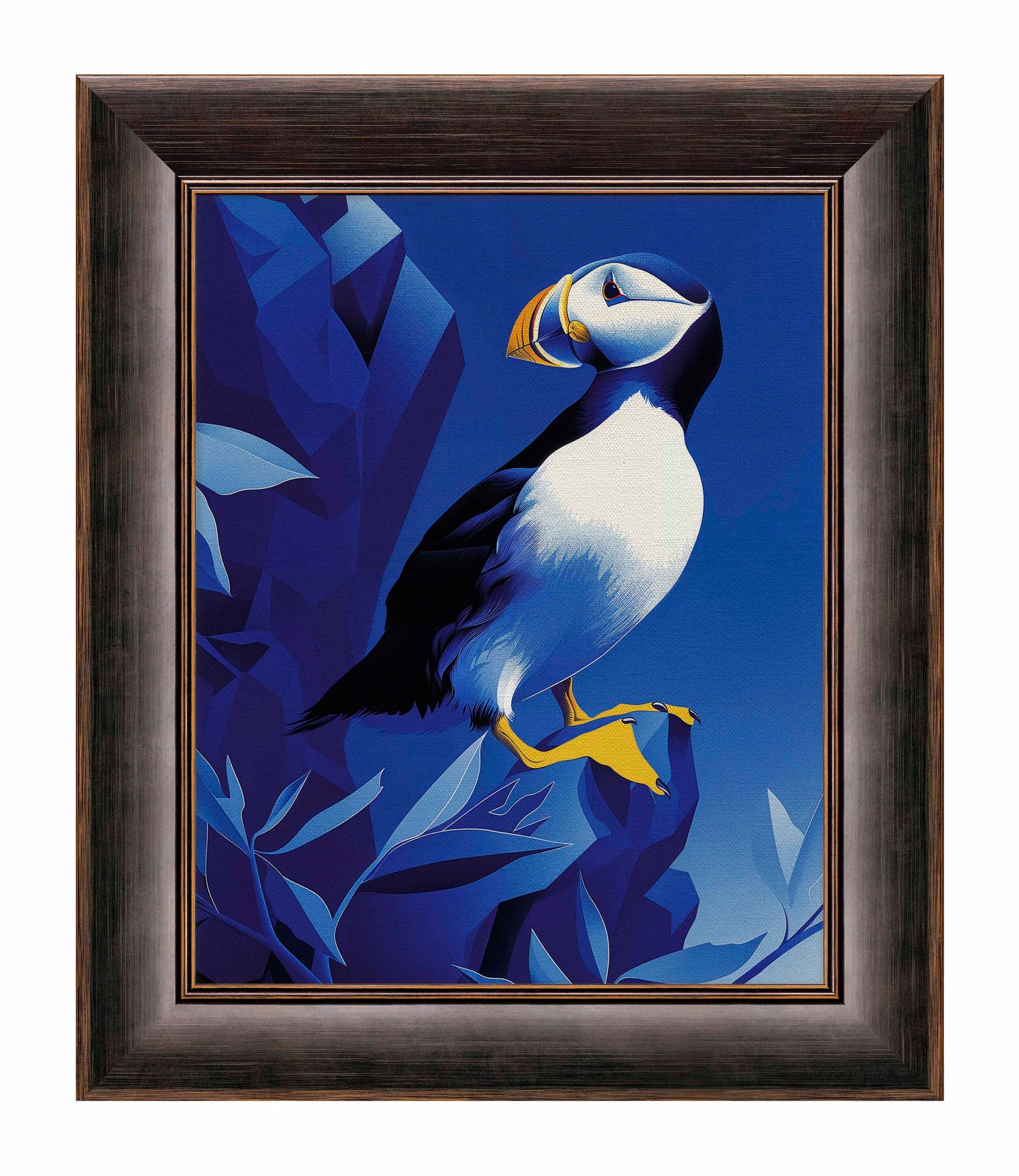 Arctic Sentinel - Puffin on Rocky Cliff - Limited Edition Canvas