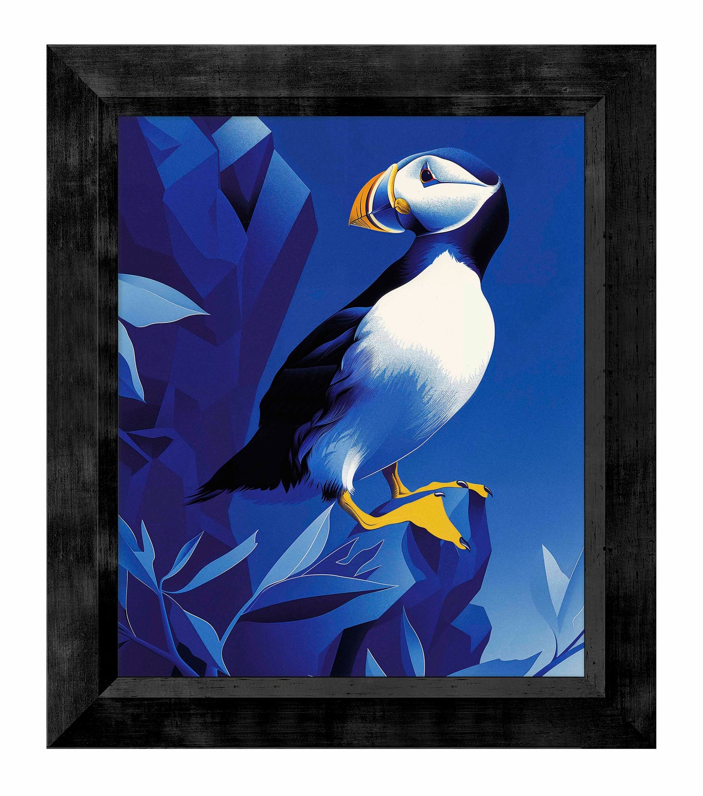 Arctic Sentinel - Puffin on Rocky Cliff - Limited Edition Canvas