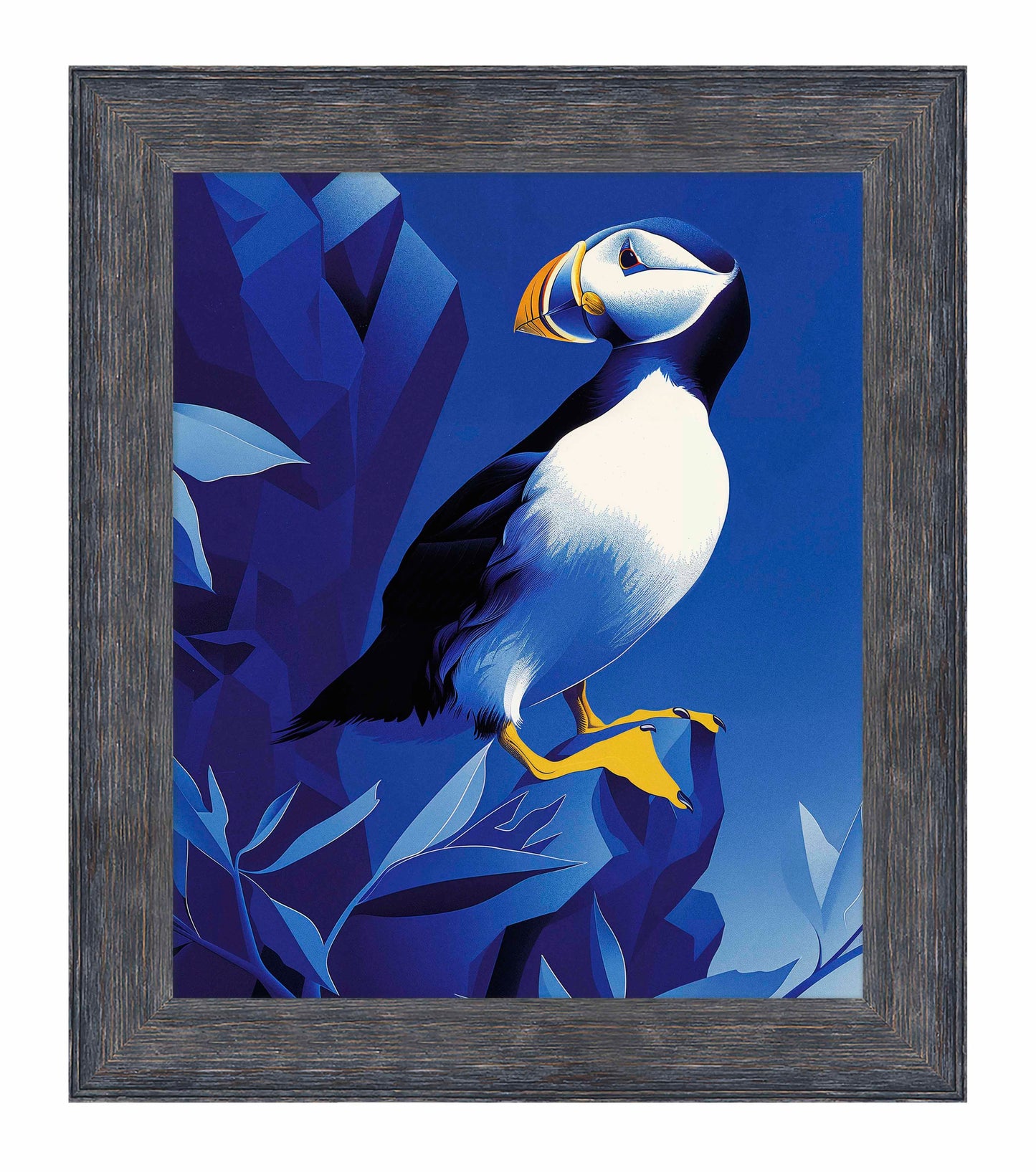 Arctic Sentinel - Puffin on Rocky Cliff - Limited Edition Canvas