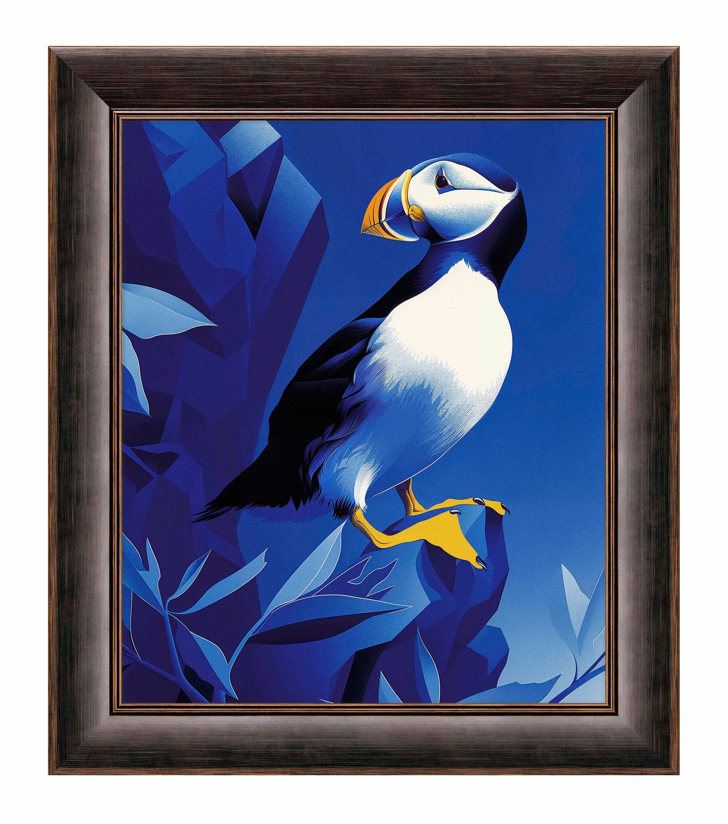 Arctic Sentinel - Puffin on Rocky Cliff - Limited Edition Canvas