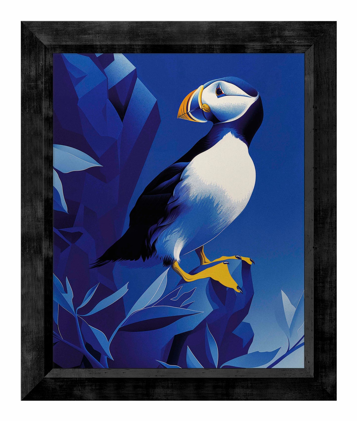 Arctic Sentinel - Puffin on Rocky Cliff - Limited Edition Canvas