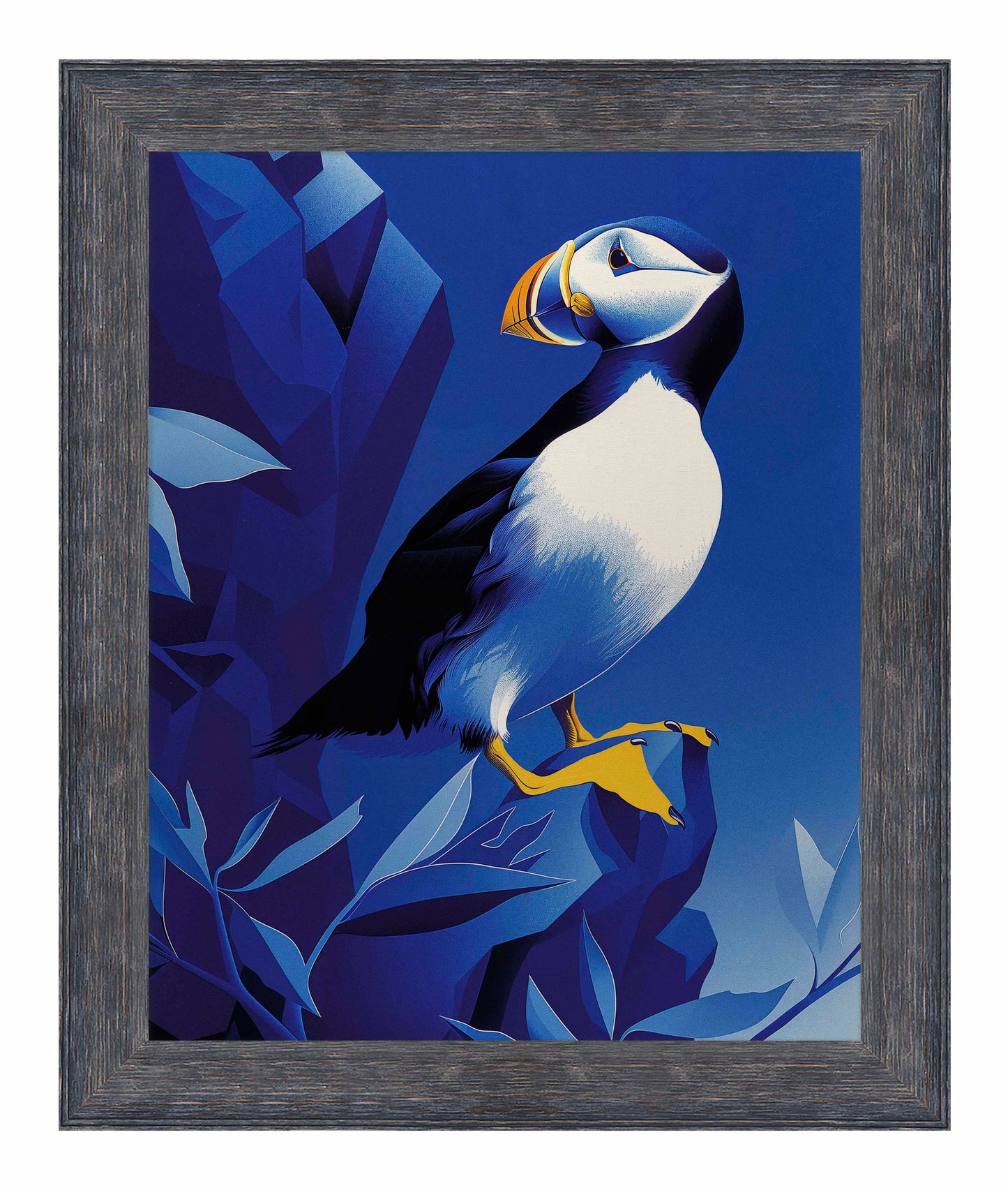 Arctic Sentinel - Puffin on Rocky Cliff - Limited Edition Canvas