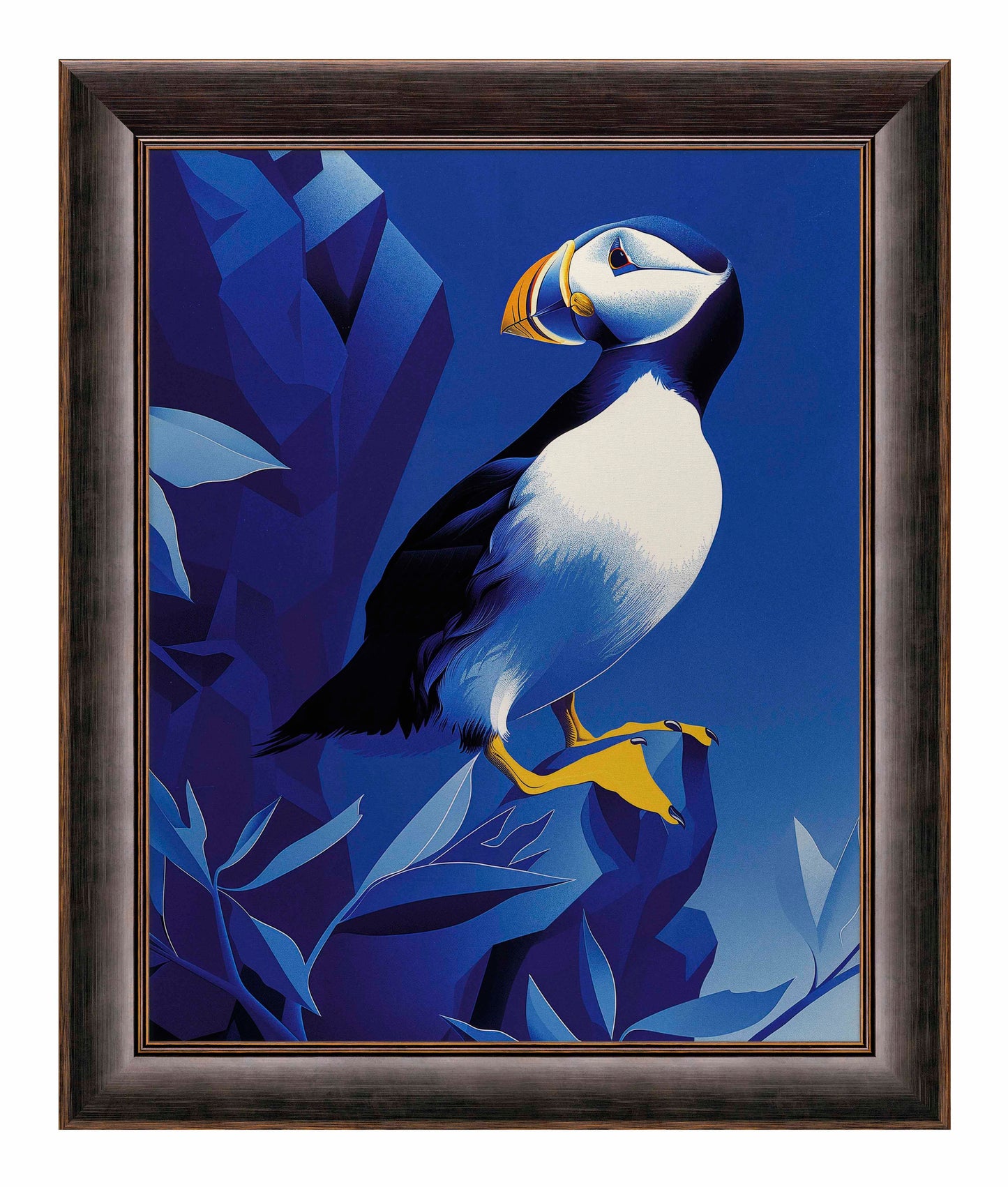 Arctic Sentinel - Puffin on Rocky Cliff - Limited Edition Canvas