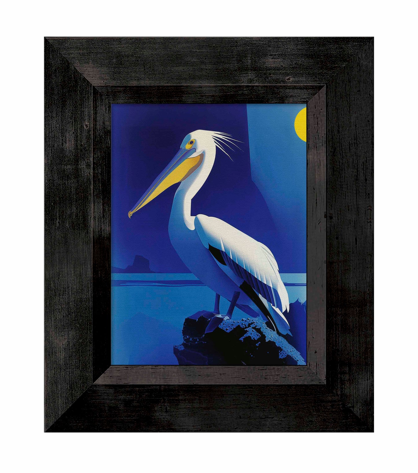 Moonlit Majesty - Pelican by the Sea - Limited Edition Canvas