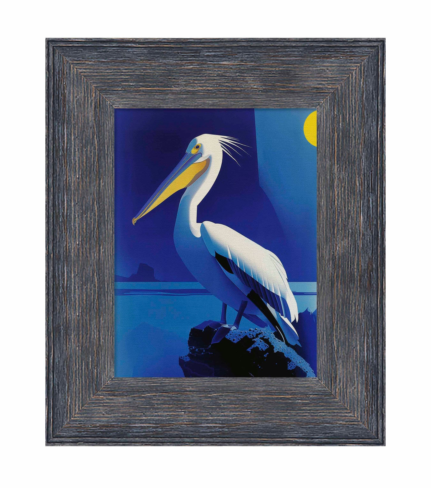 Moonlit Majesty - Pelican by the Sea - Limited Edition Canvas