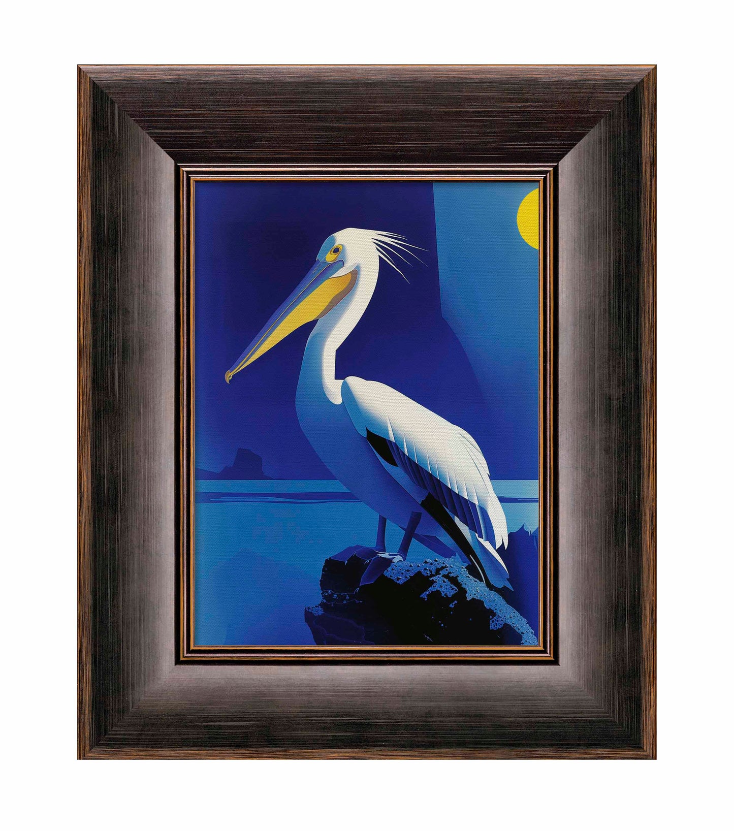 Moonlit Majesty - Pelican by the Sea - Limited Edition Canvas
