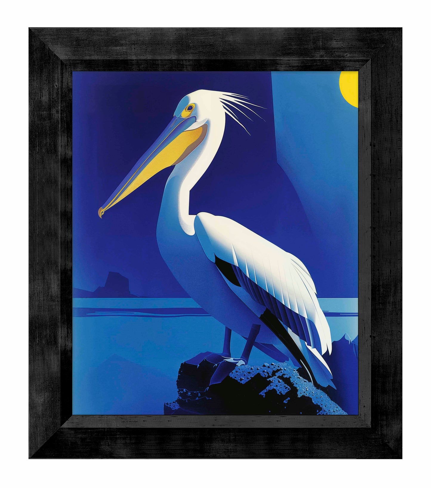 Moonlit Majesty - Pelican by the Sea - Limited Edition Canvas