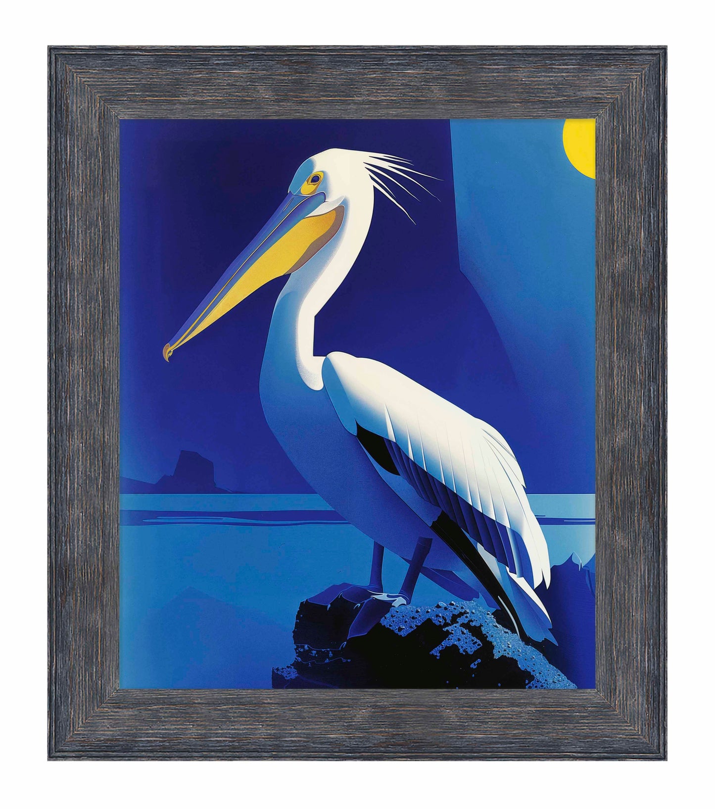 Moonlit Majesty - Pelican by the Sea - Limited Edition Canvas