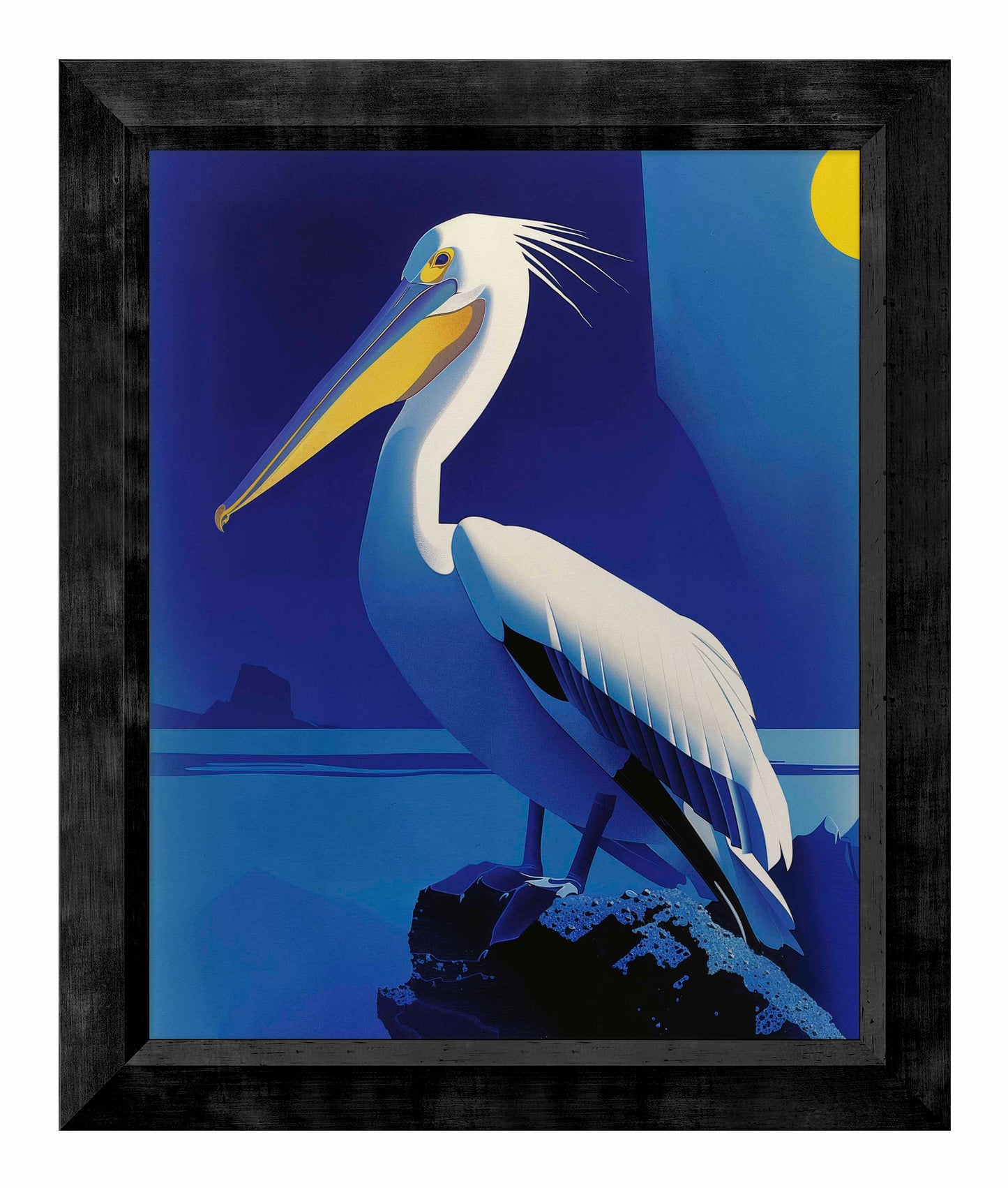 Moonlit Majesty - Pelican by the Sea - Limited Edition Canvas