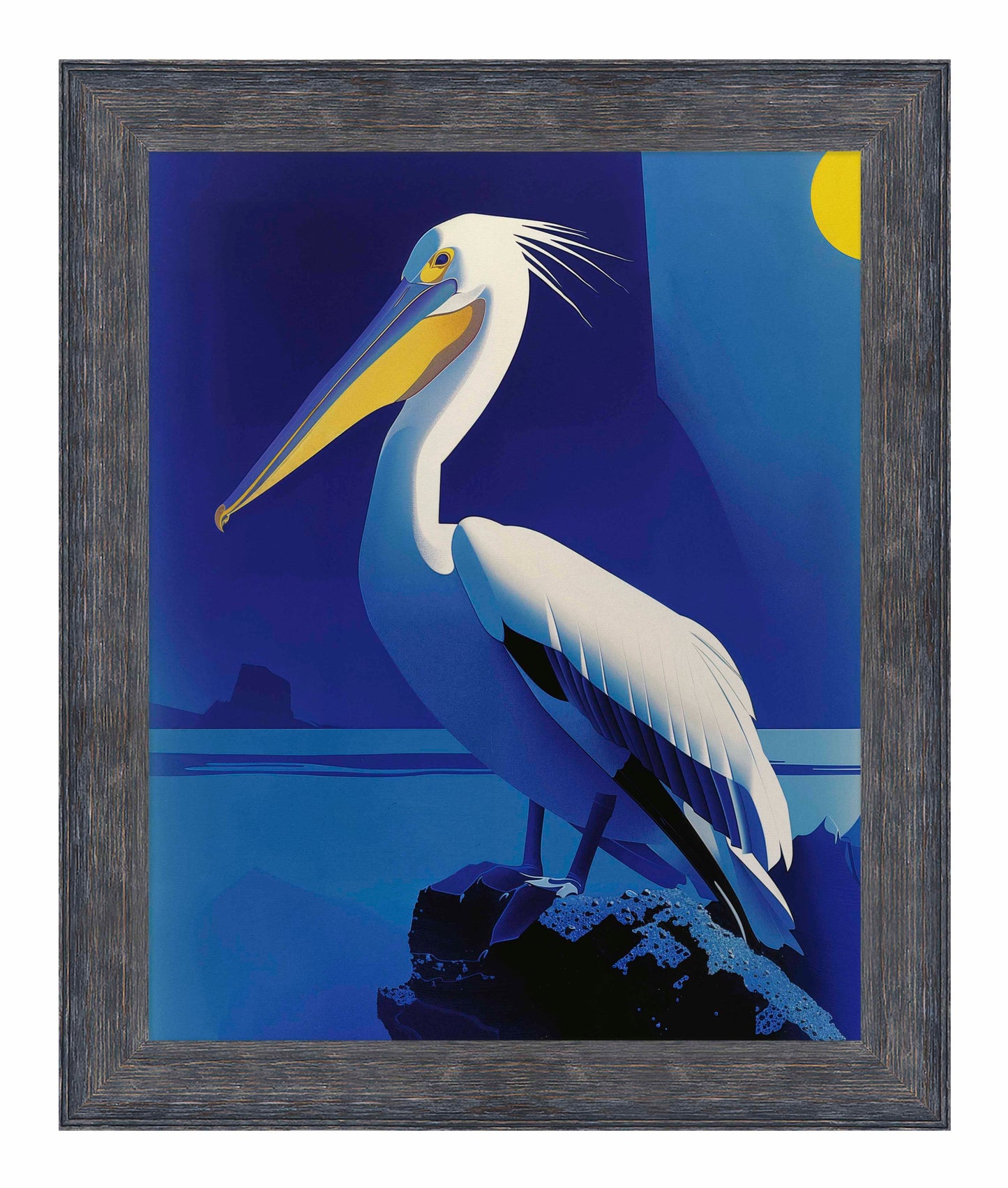Moonlit Majesty - Pelican by the Sea - Limited Edition Canvas