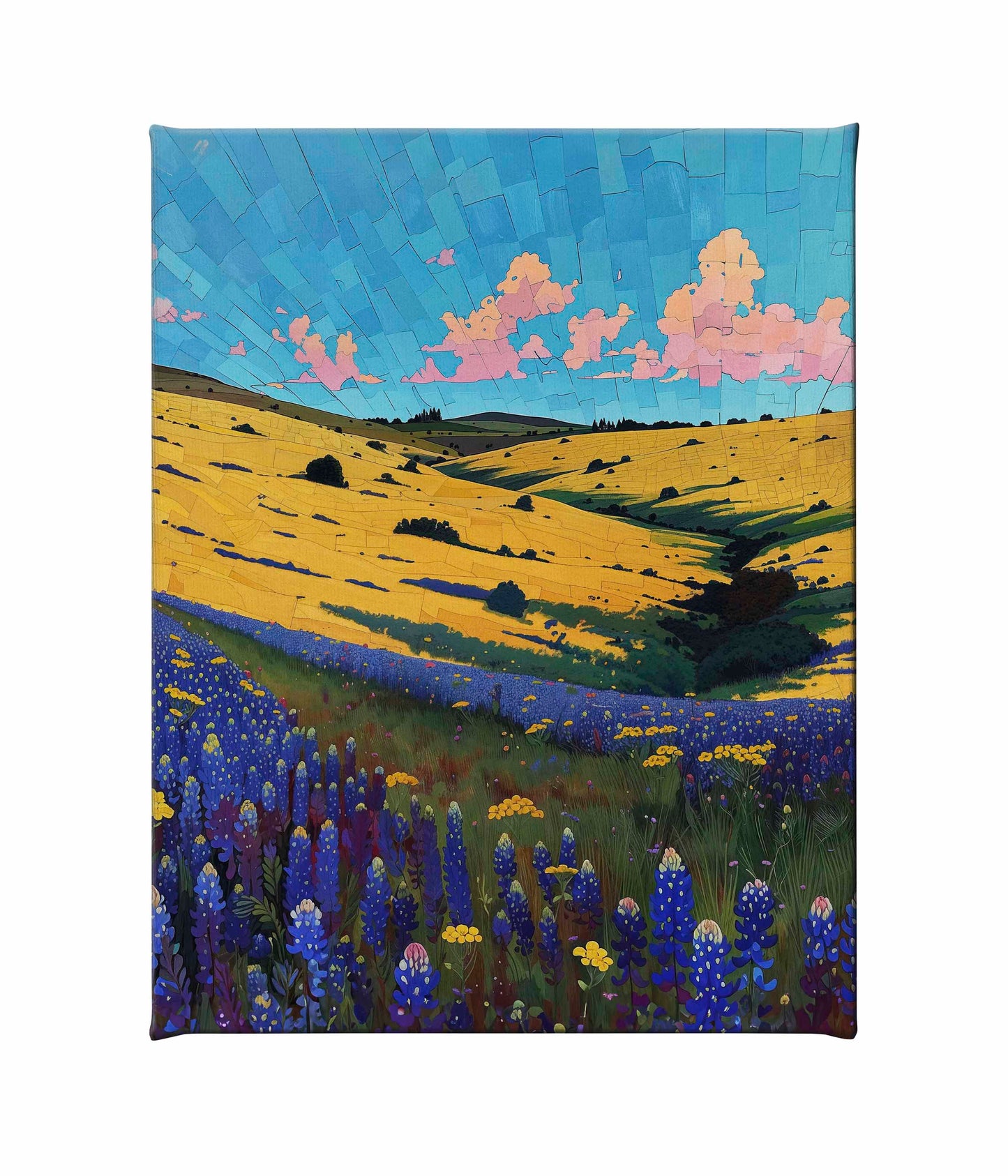 Bluebonnet Breeze I - Gallery Wrapped Canvas
