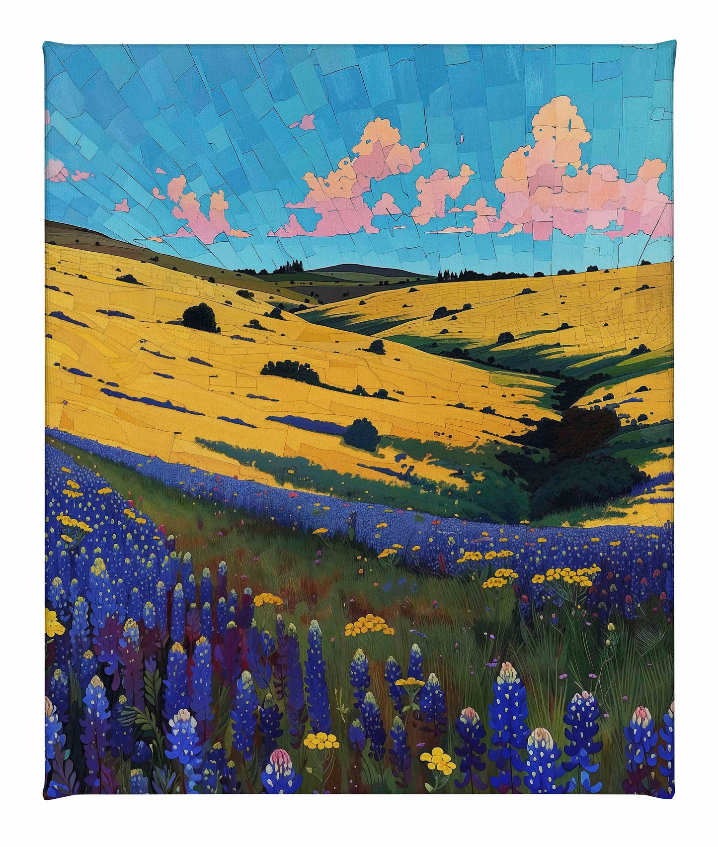 Bluebonnet Breeze I - Gallery Wrapped Canvas