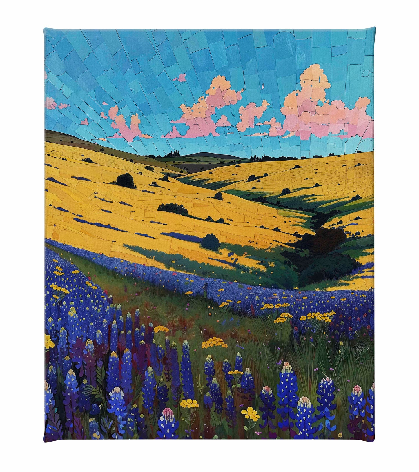 Bluebonnet Breeze I - Gallery Wrapped Canvas