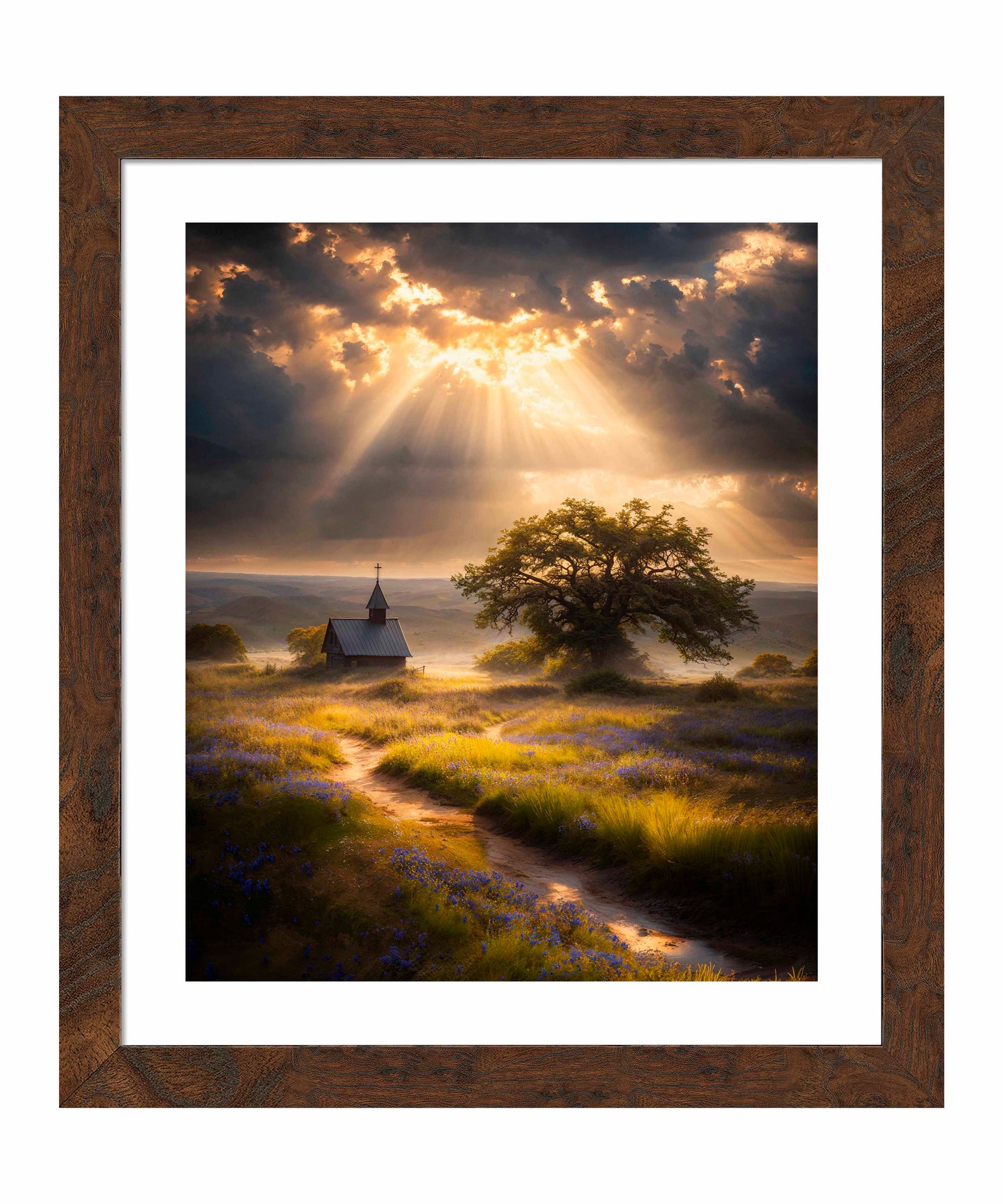 Celestial Rays Over Lone Star Land I - Art Prints