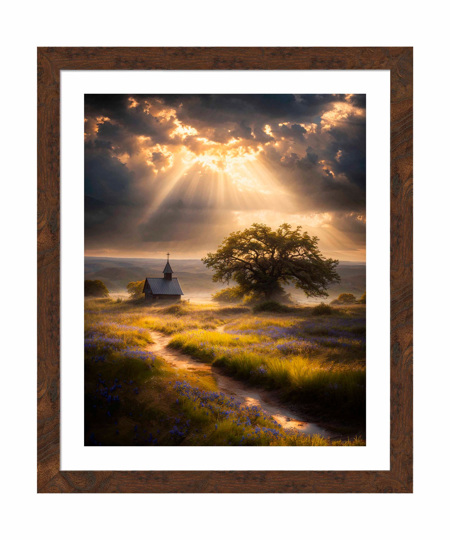 Celestial Rays Over Lone Star Land I - Art Prints