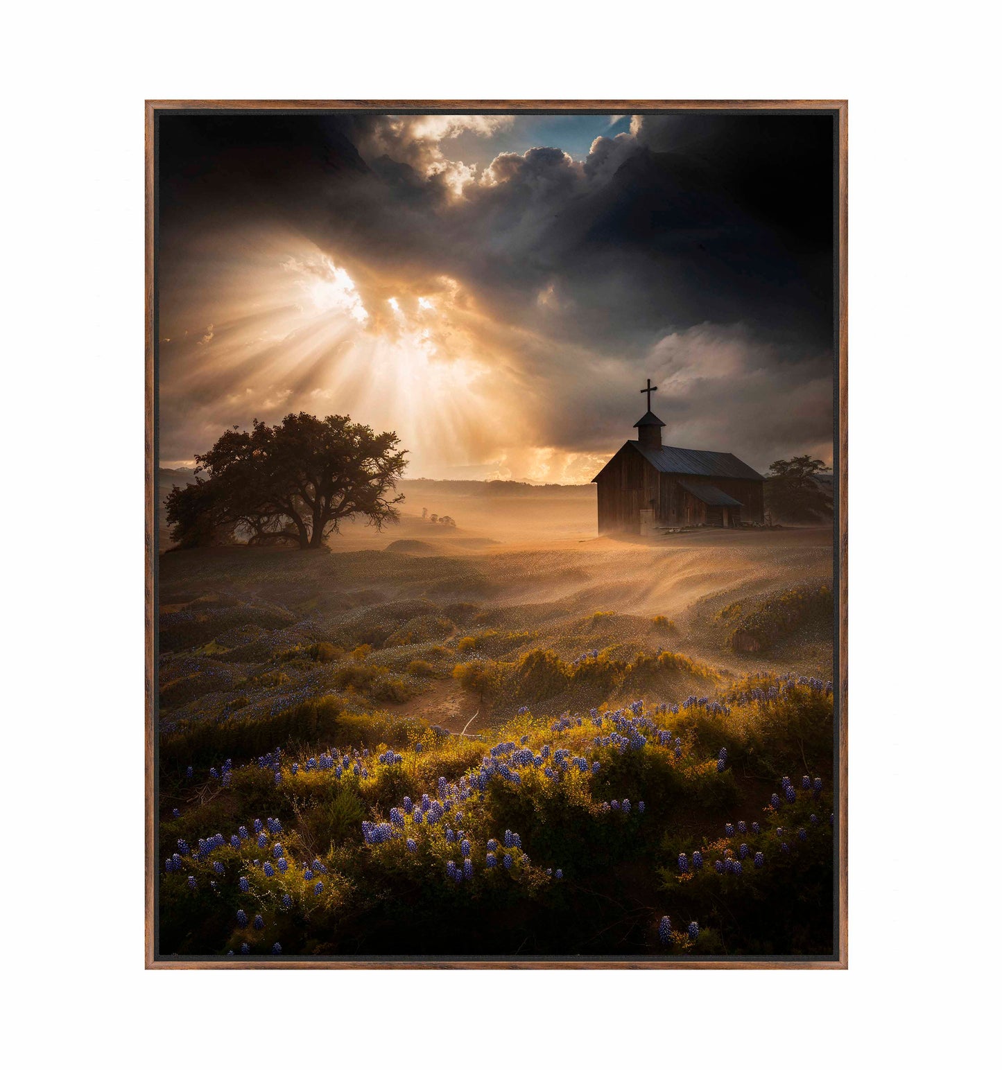 Celestial Rays Over Lone Star Land II - Gallery Wrapped Canvas