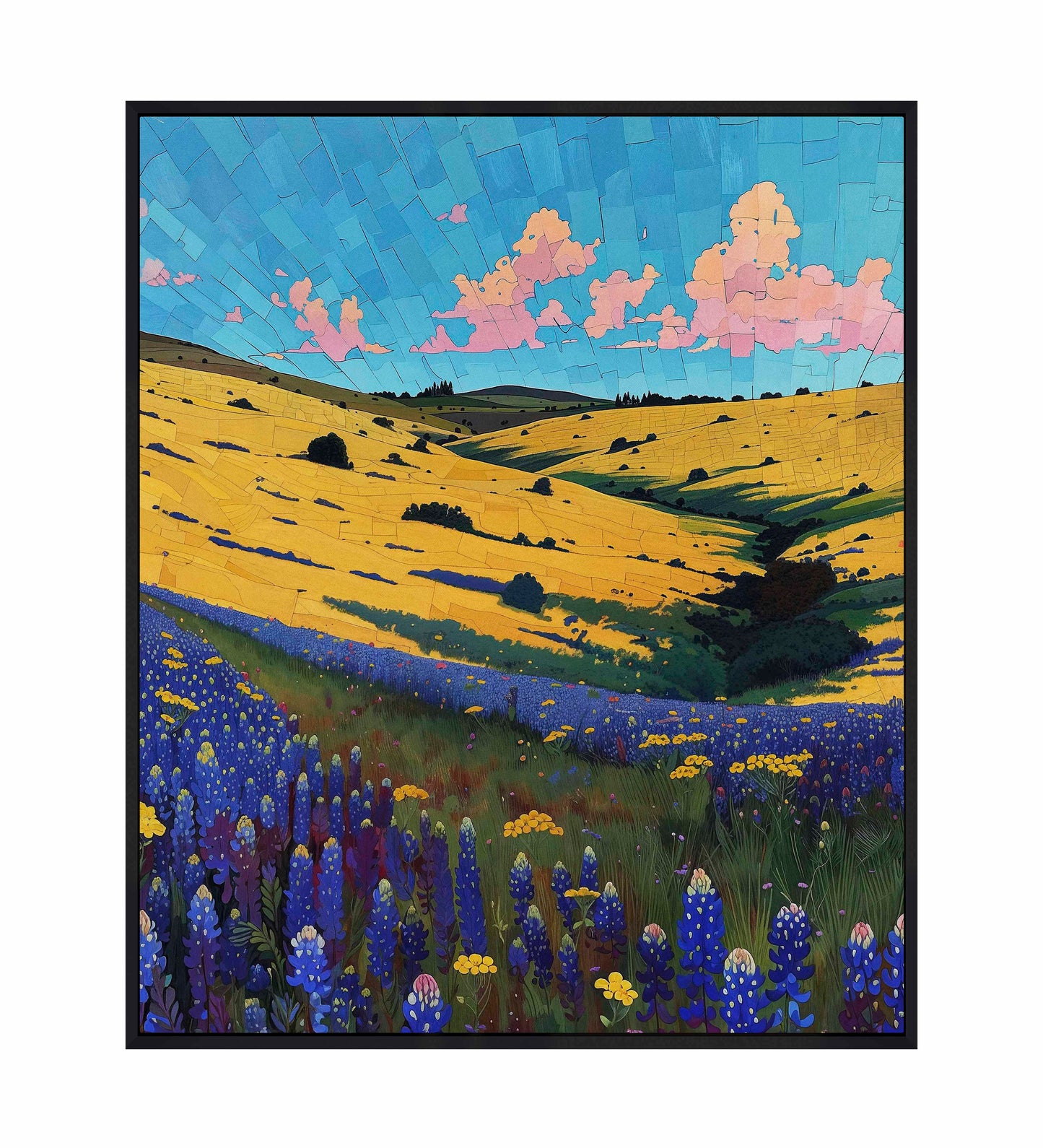Bluebonnet Breeze I - Gallery Wrapped Canvas