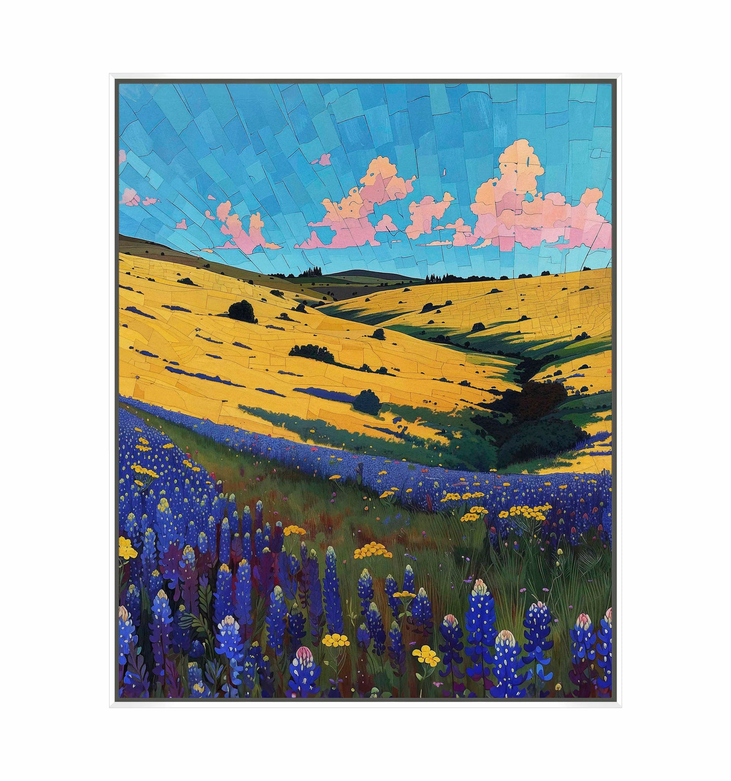 Bluebonnet Breeze I - Gallery Wrapped Canvas