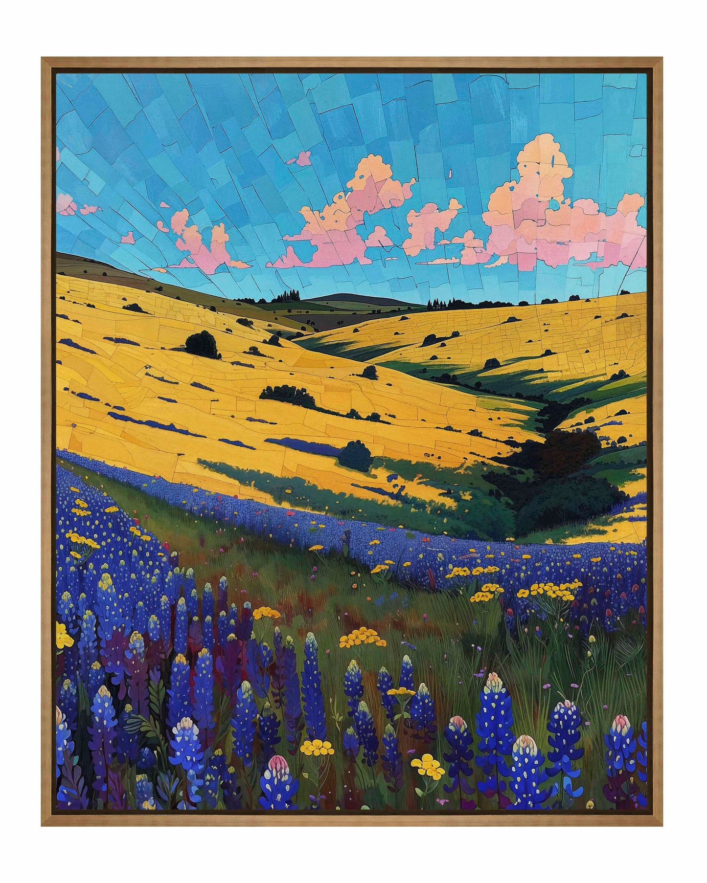 Bluebonnet Breeze I - Gallery Wrapped Canvas