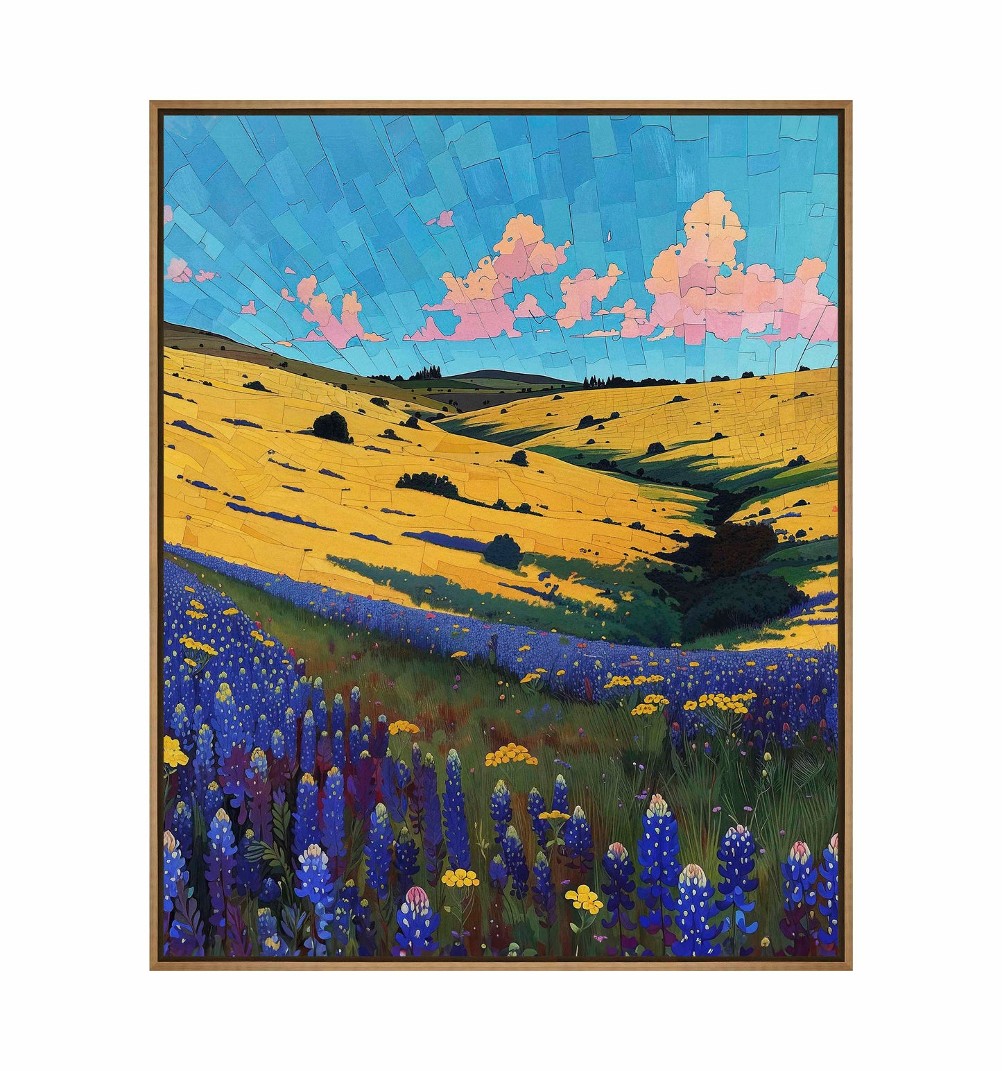 Bluebonnet Breeze I - Gallery Wrapped Canvas