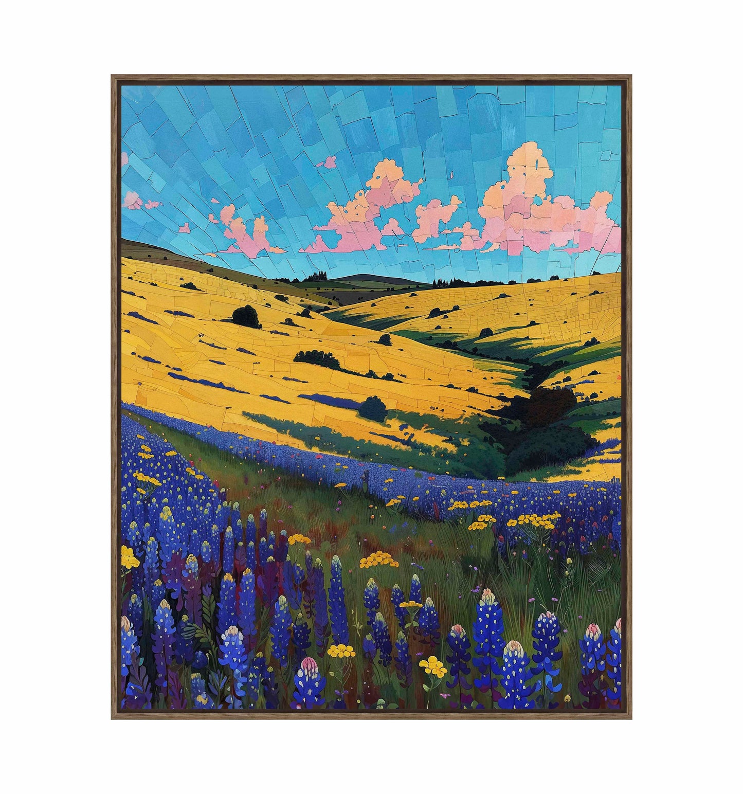 Bluebonnet Breeze I - Gallery Wrapped Canvas