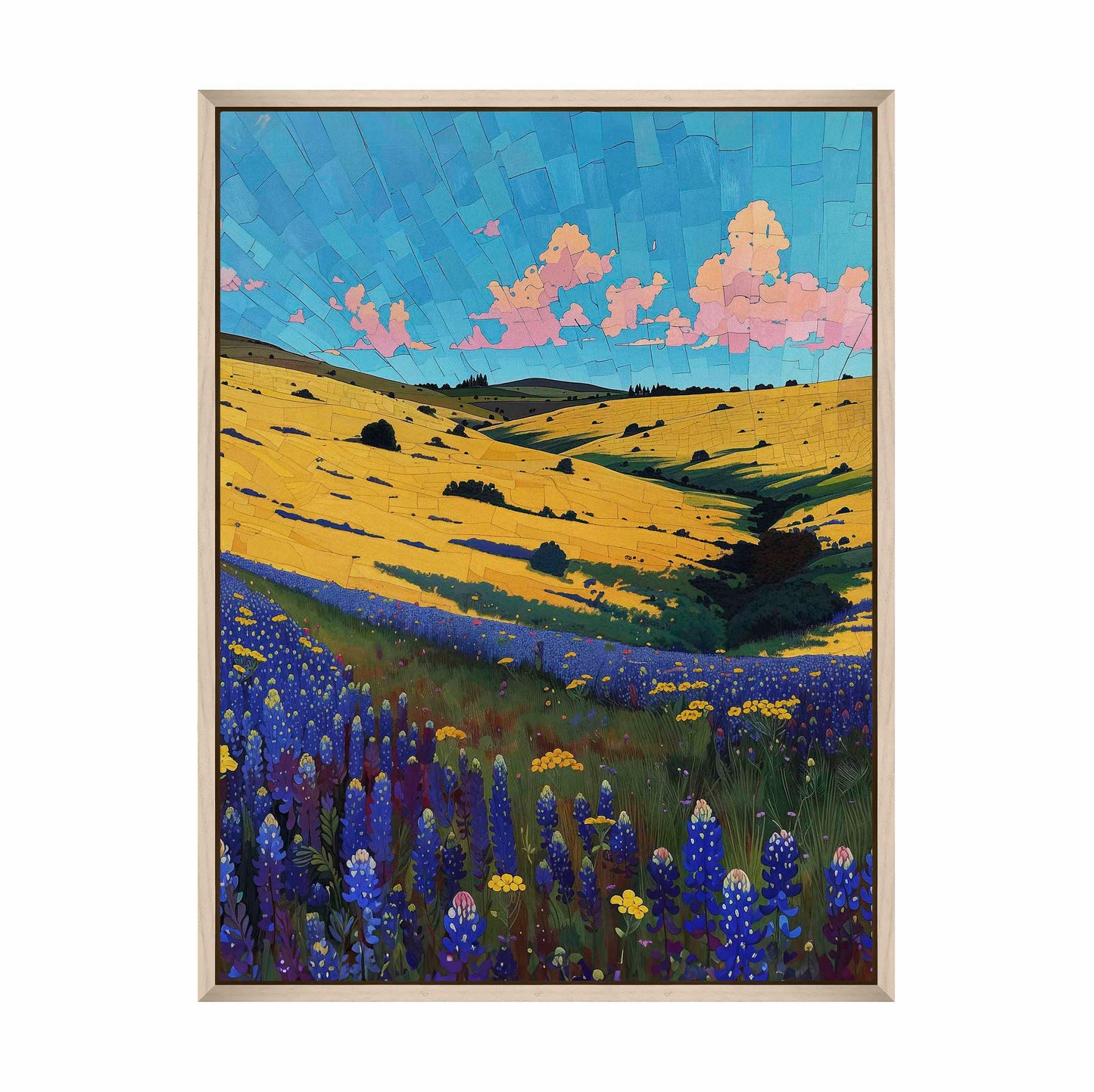 Bluebonnet Breeze I - Gallery Wrapped Canvas