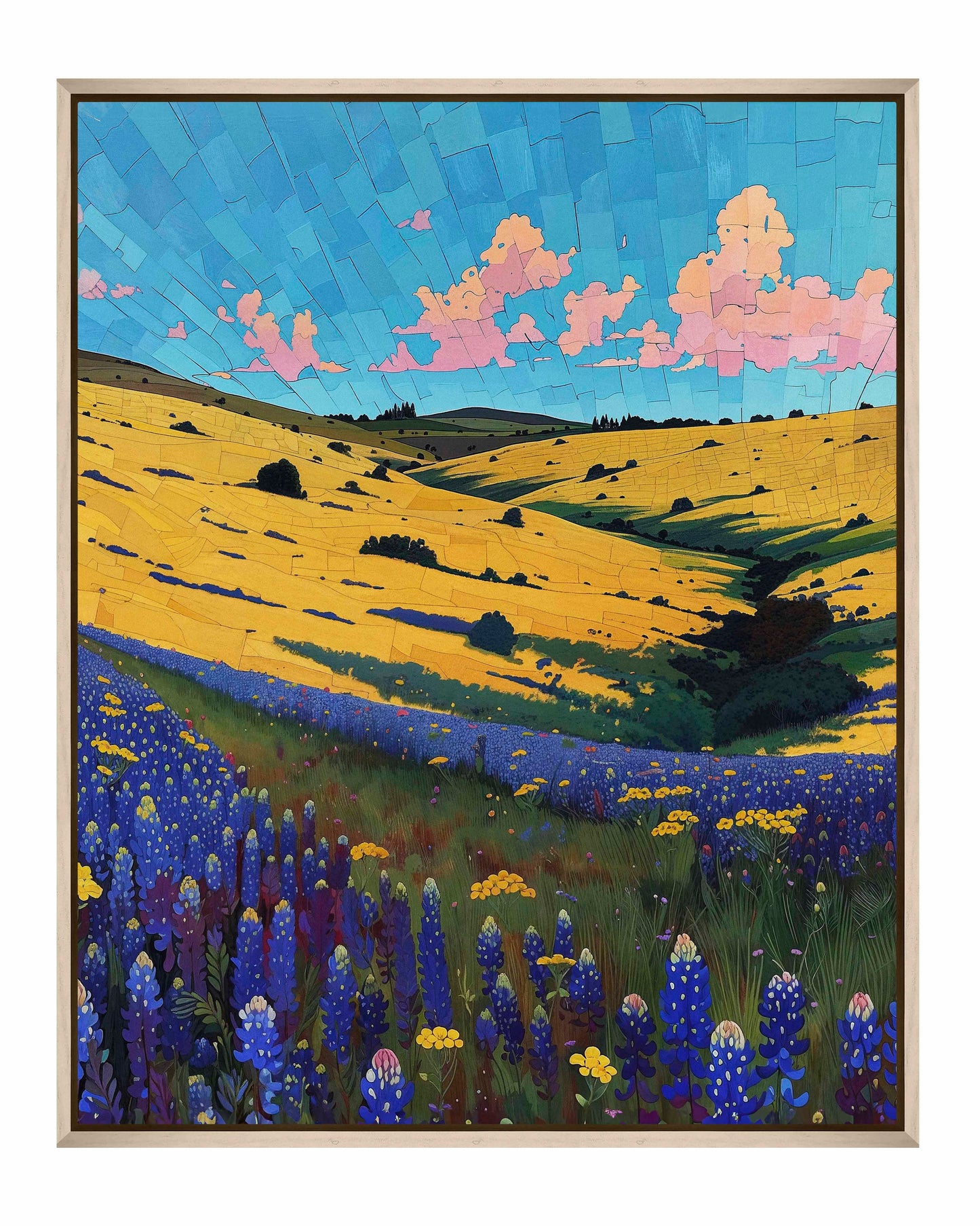 Bluebonnet Breeze I - Gallery Wrapped Canvas
