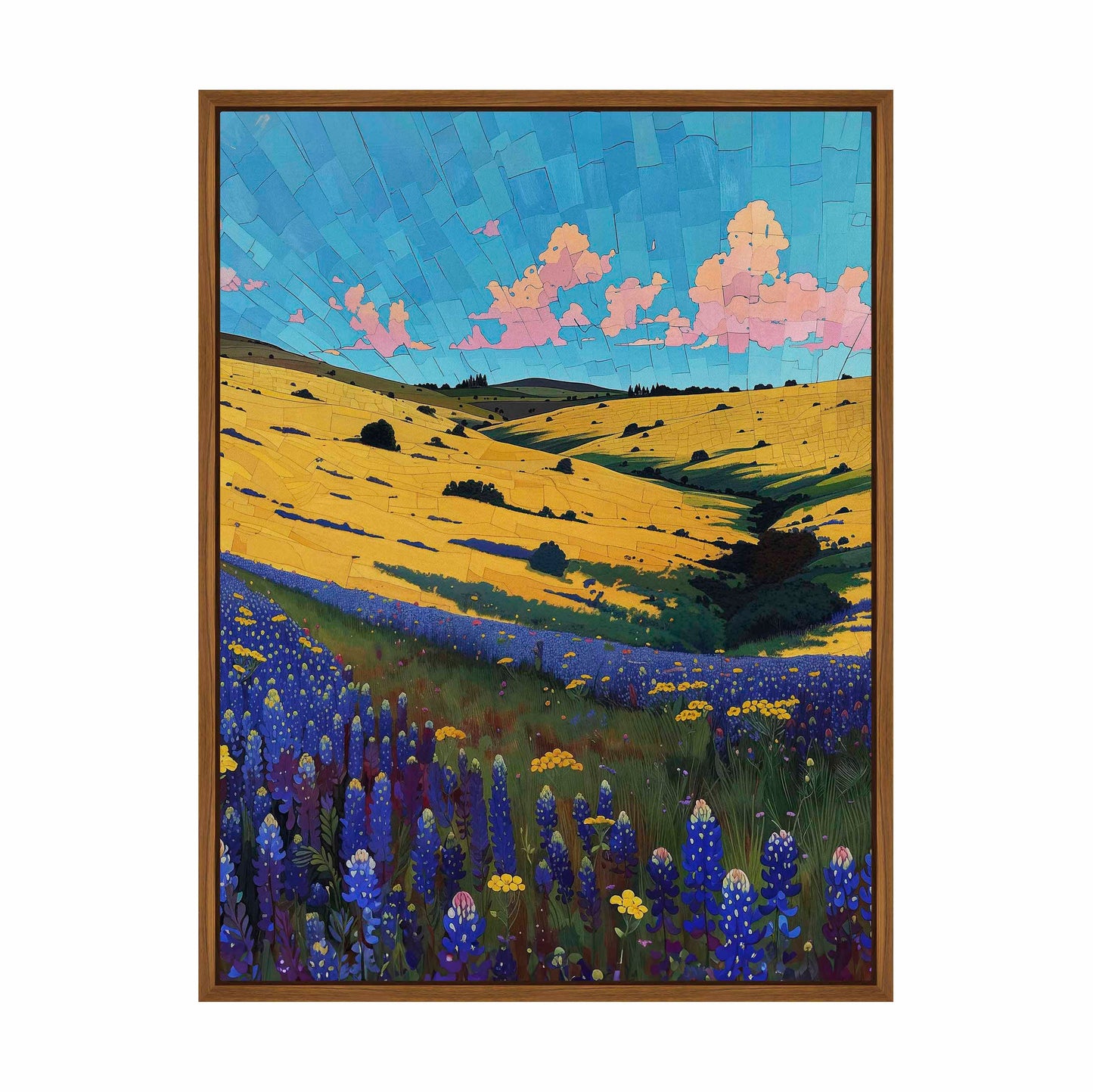 Bluebonnet Breeze I - Gallery Wrapped Canvas
